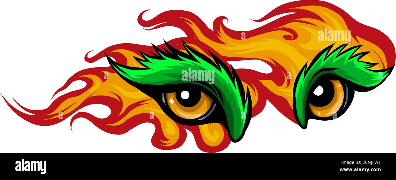 Illustration du vecteur de l'œil d'animal sur fond blanc Illustration de Vecteur