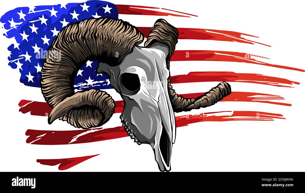 illustration vectorielle du logo ram goat Illustration de Vecteur