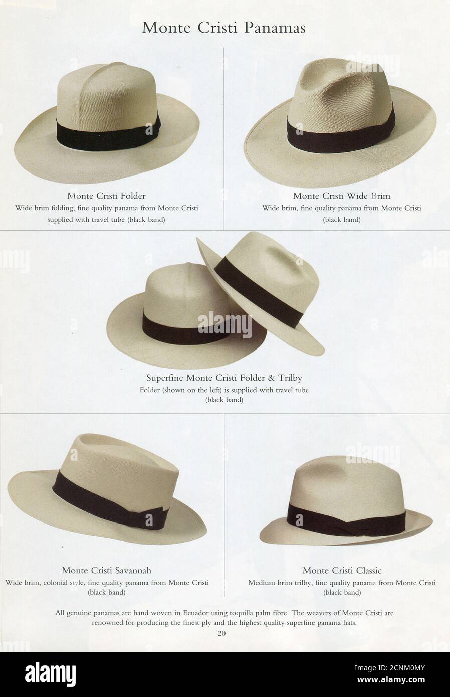 The Inside of UK catalogue « James Lock & Co », octobre 2007. Banque D'Images