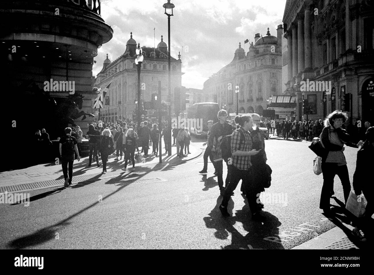 Oxford Circus, passants, Londres, Royaume-Uni, Angleterre Banque D'Images