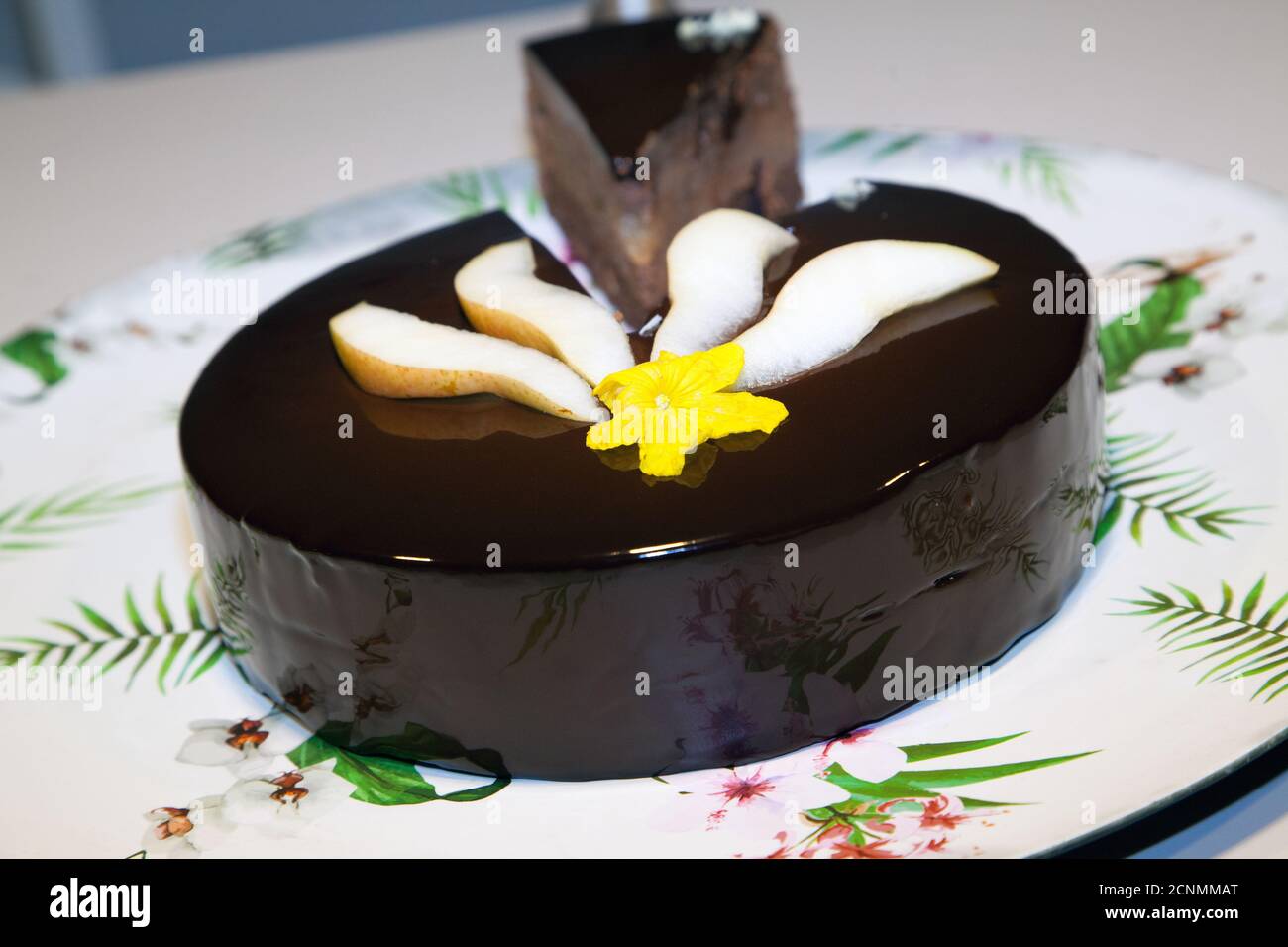 Chocolat à l'Entremet Banque D'Images