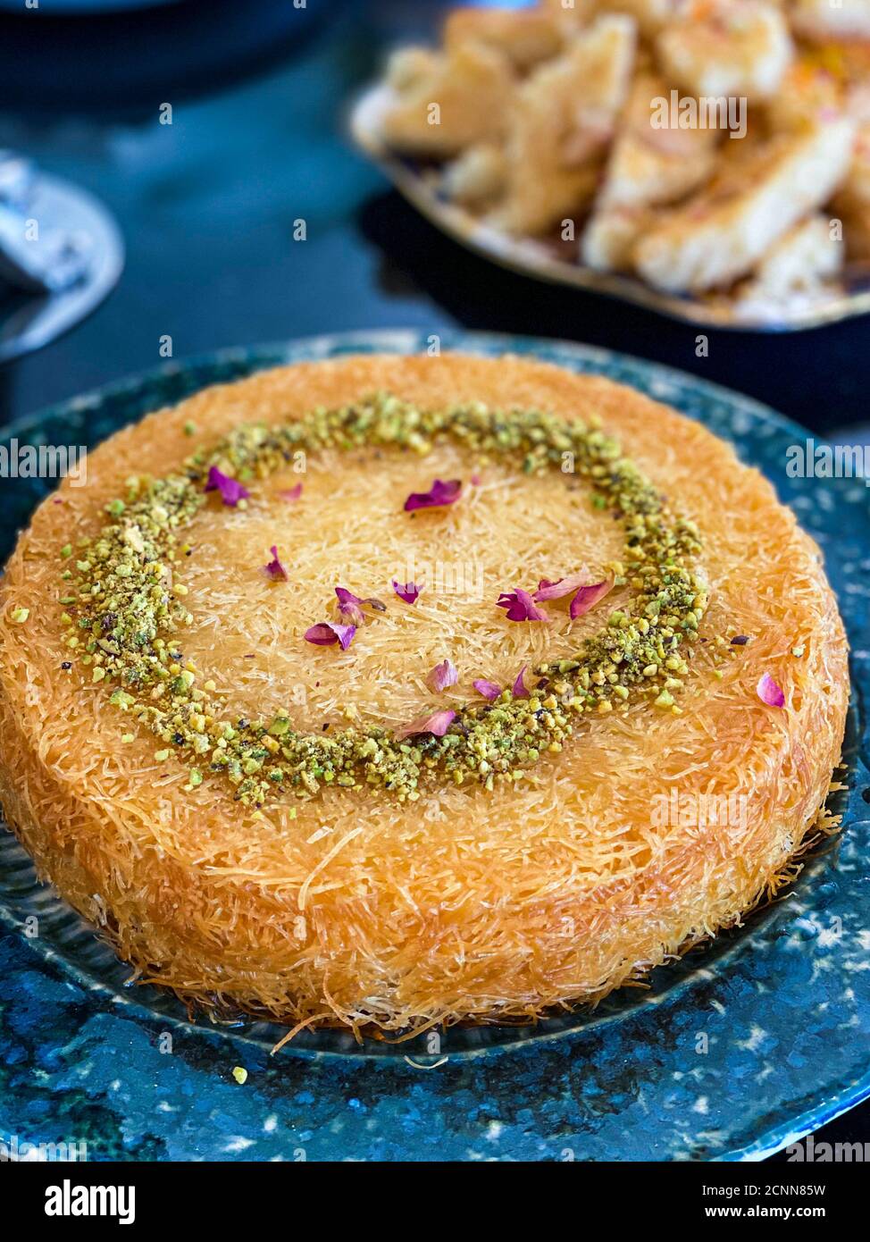 Kanafeh libanais exposé Banque D'Images