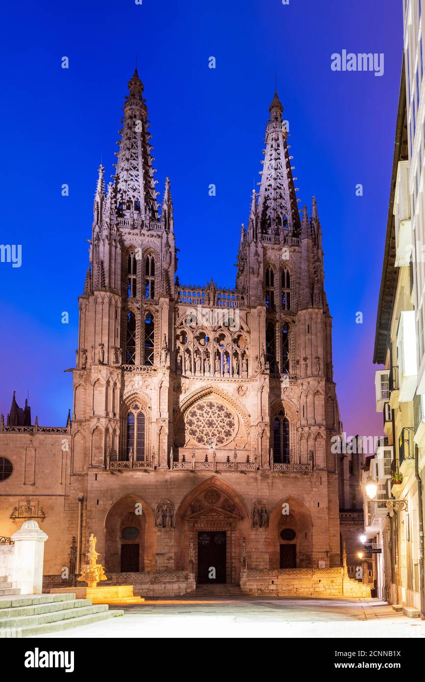 Cathédrale Sainte-Marie de Burgos, Burgos, Castille et Leon, Espagne Banque D'Images