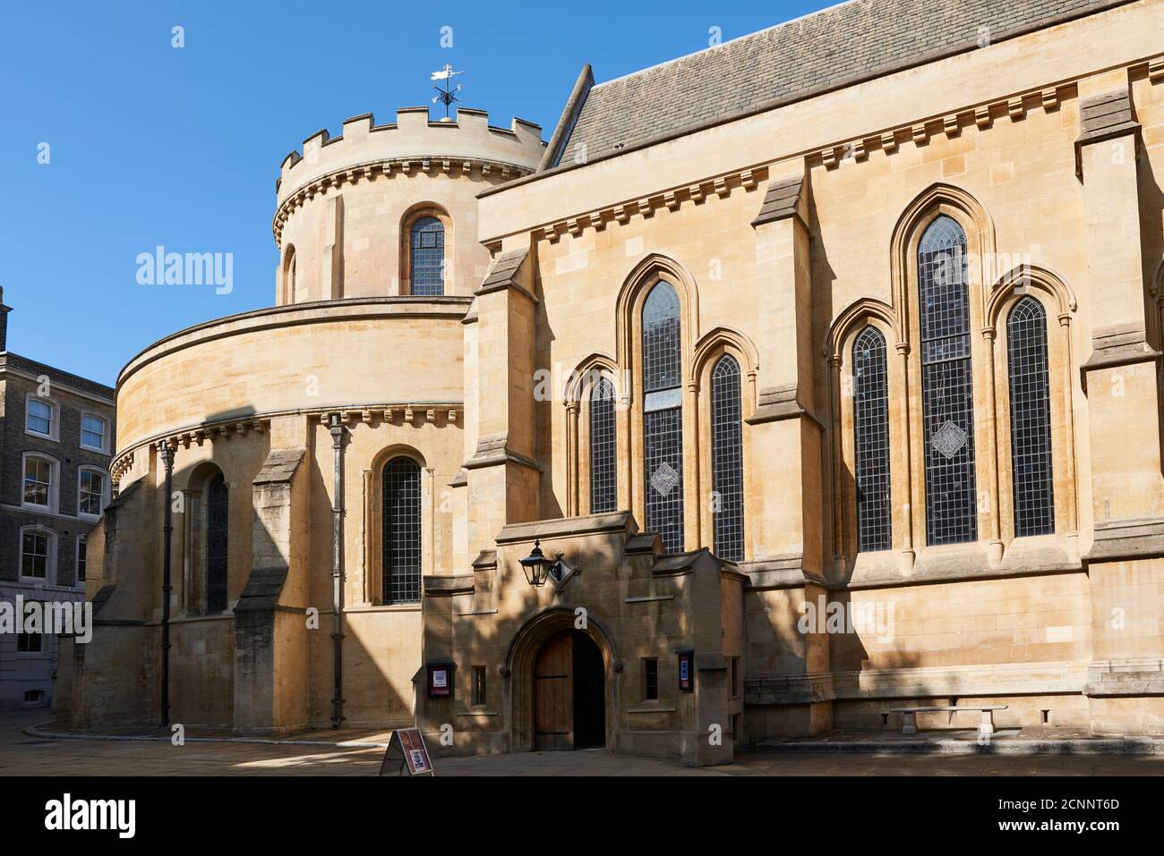 L'extérieur de l'église historique du Temple, centre de Londres Banque D'Images