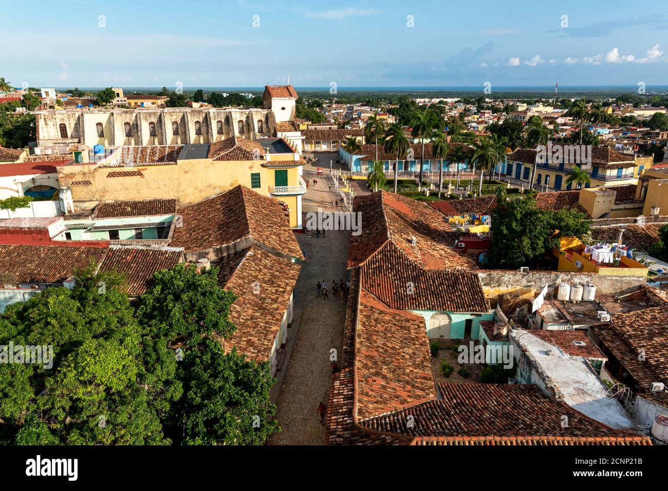 24 août 2019 : vue sur Trinidad depuis la tour du couvent Saint François Assisi. Trinité-et-Cuba Banque D'Images
