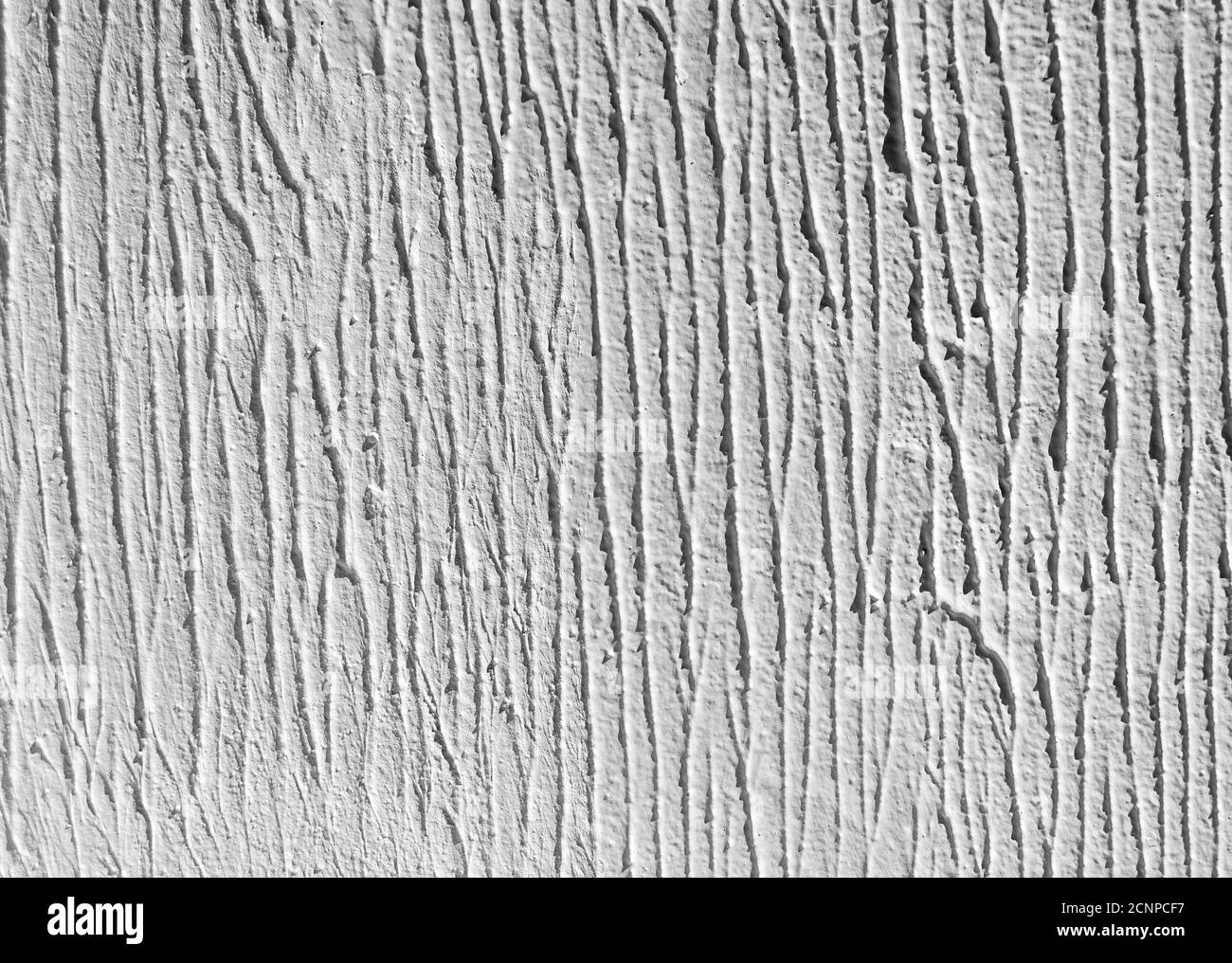 Vider la texture ou l'arrière-plan du mur en béton blanc fissuré Banque D'Images