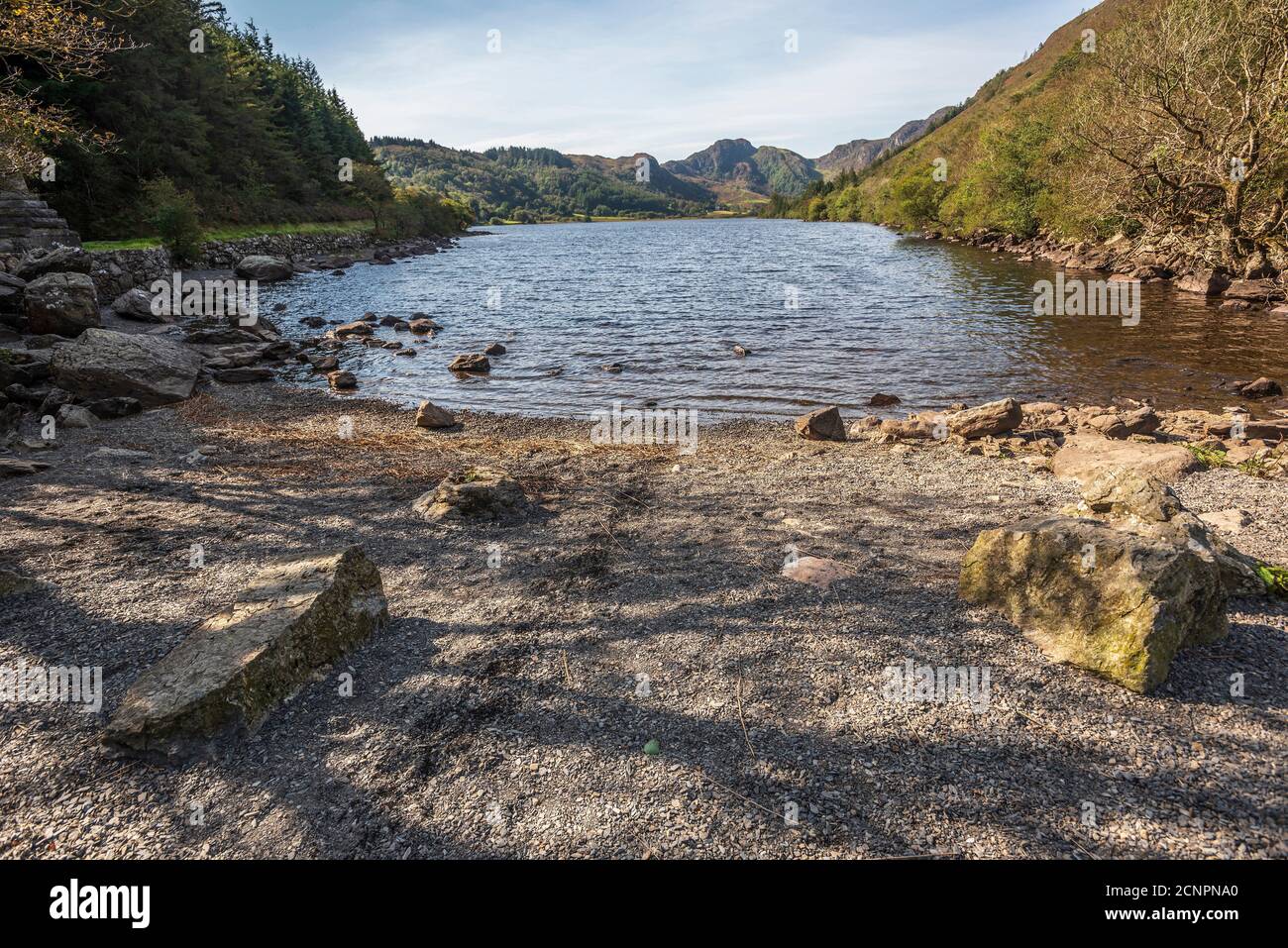 Lac Llyn Crafnant, Llanrwst, Snowdonia. Banque D'Images