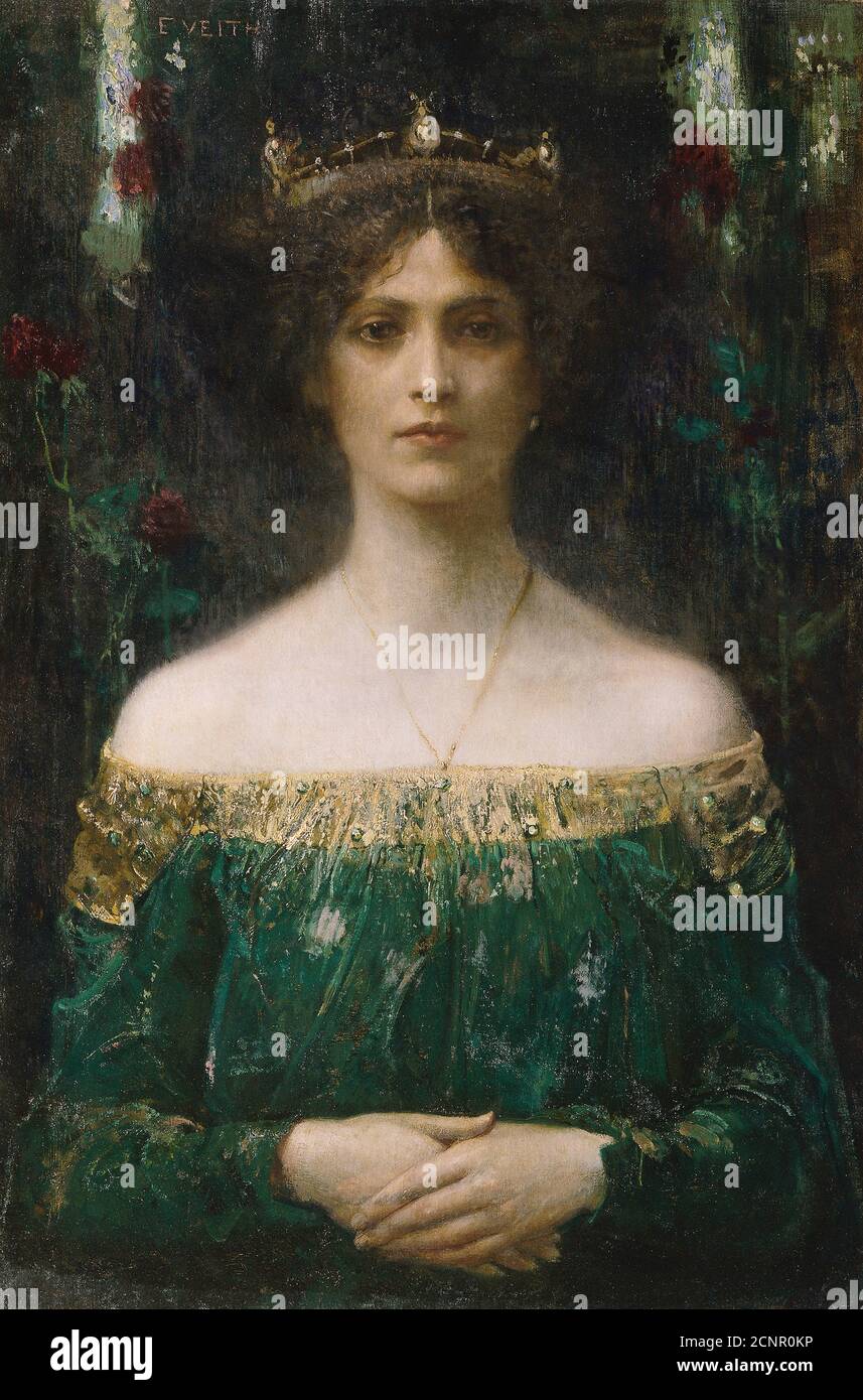 La fille du roi, avant 1902. Trouvé dans la collection de &#xd6;sterreichische Galerie Belvedere, Vienne. Banque D'Images
