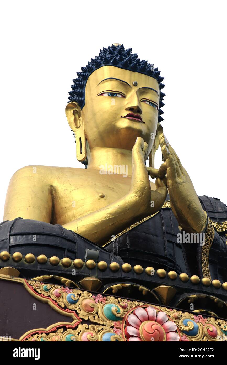 Parc de Bouddha de Ravangla. Magnifique statue immense de Bouddha, à Ravangla, Sikkim, Inde. Statue de Bouddha de Gautam dans le parc de Bouddha de Ravangla, Sikkim Banque D'Images