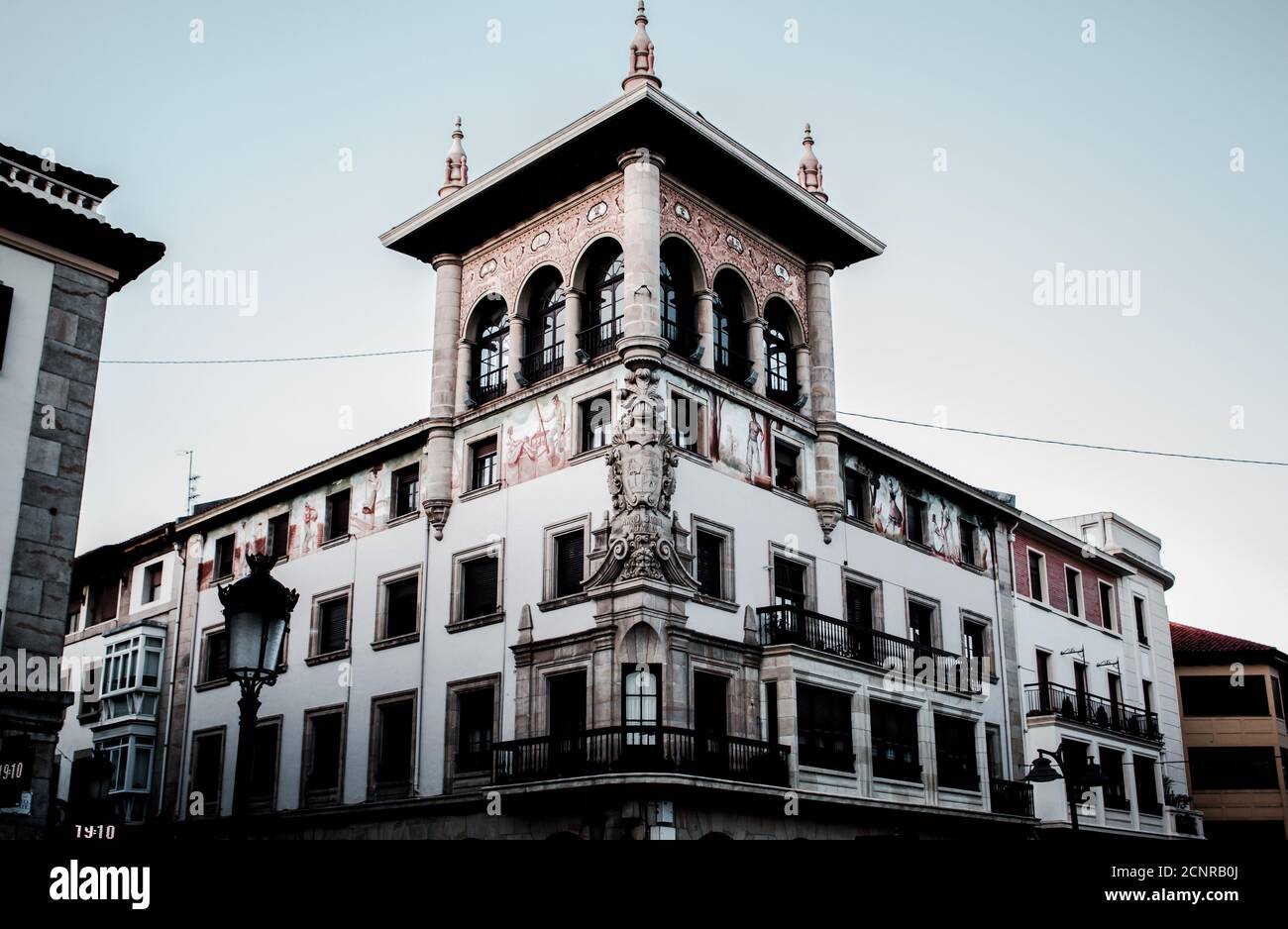 Ancien bâtiment de Guernica en pays basque. Banque D'Images