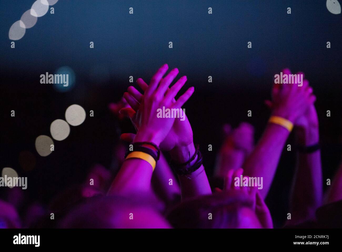 Concert, Hands, Olympiahalle Munich Banque D'Images