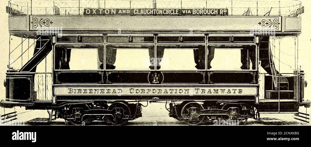. Le journal de chemin de fer de rue . et CLAUGHTON CERCLE via LE QUARTIER R?. VOITURE BIRKENHEAD ÉQUIPÉE DE MOTEURS POUR 20 B H. P. ET DE CONTRÔLEURS DE FREIN RHEOSTATIC. Des équipements électriques ou des voitures complètes ont été ou sont fournis par nous à plus de 20 villes, dont Bradford (200 voitures), West Ham Tramways (50 voitures), Glasgow (100 voitures), South Lancashire Tramways (50 voitures), Brighttonways (10 voitures), Birkenhead Tramways (15 quatre voitures), Madras (6 voitures), Manx Electric Railway (13 voitures), etc. ETC. SIÈGE, TEMPLE BAR HOUSE, FLEET STREET, LONDRES, E. C. NUMÉRO DE TÉLÉPHONE, 582 HOLBORN.TÉLÉGRAMME Banque D'Images