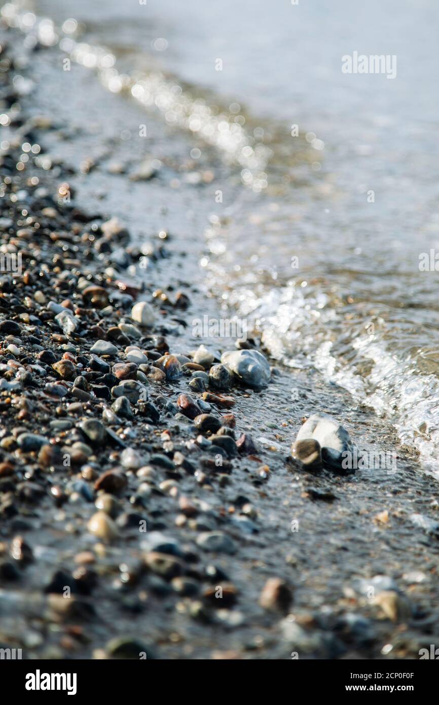 Strand à Maasholm, Mer Baltique, Allemagne Banque D'Images