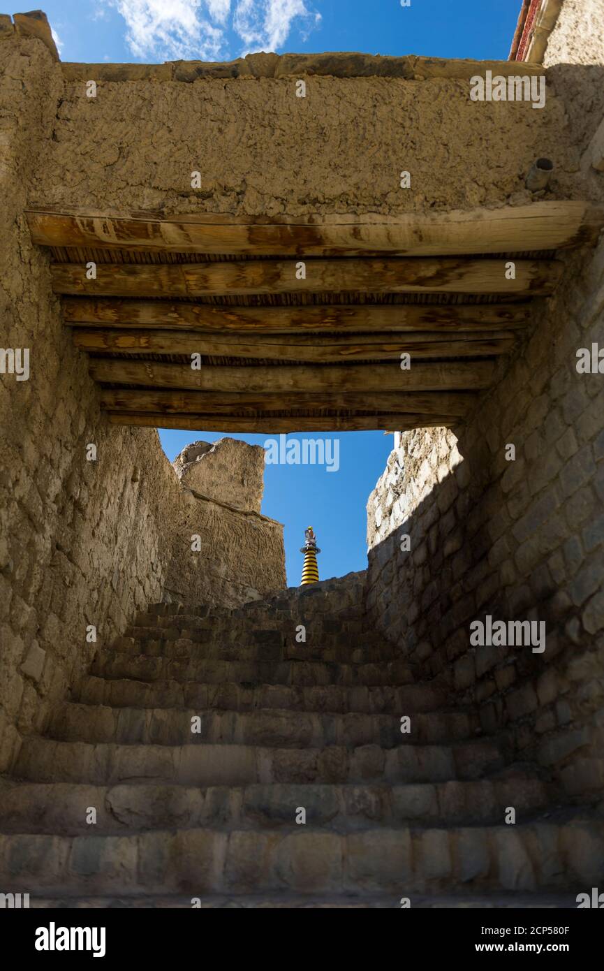 Le monastère de Lamayuru Gompa Banque D'Images