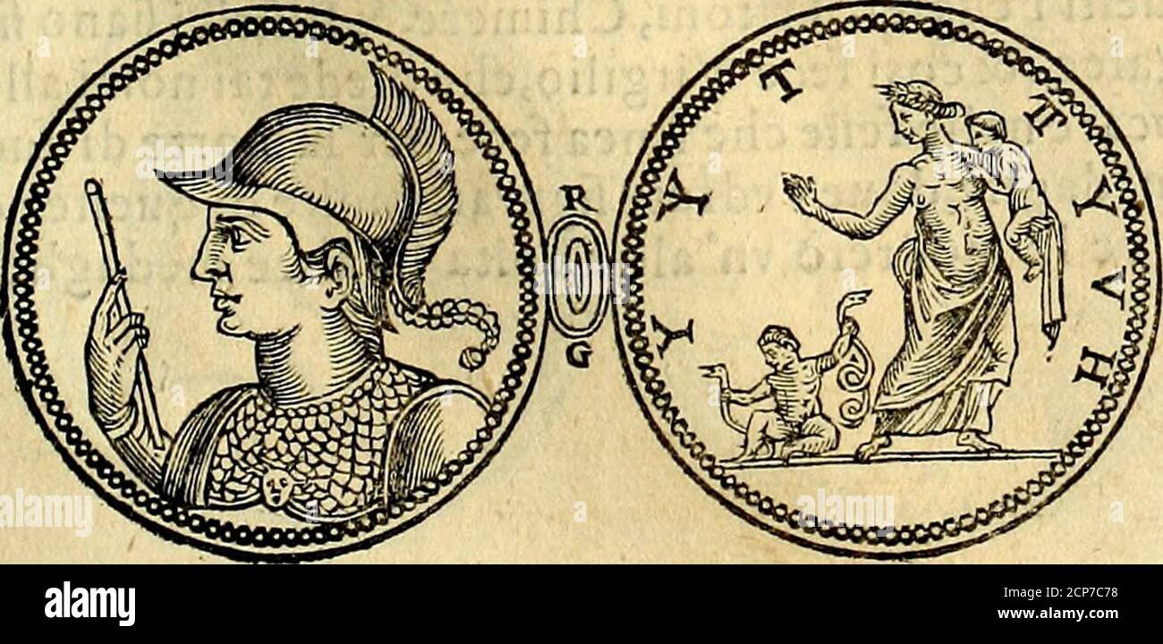. Dialoghi di don Antonio Agostini archivescovo di Taracona, intorno alle medaglie, inscrittioni, et altre antichità . Banque D'Images