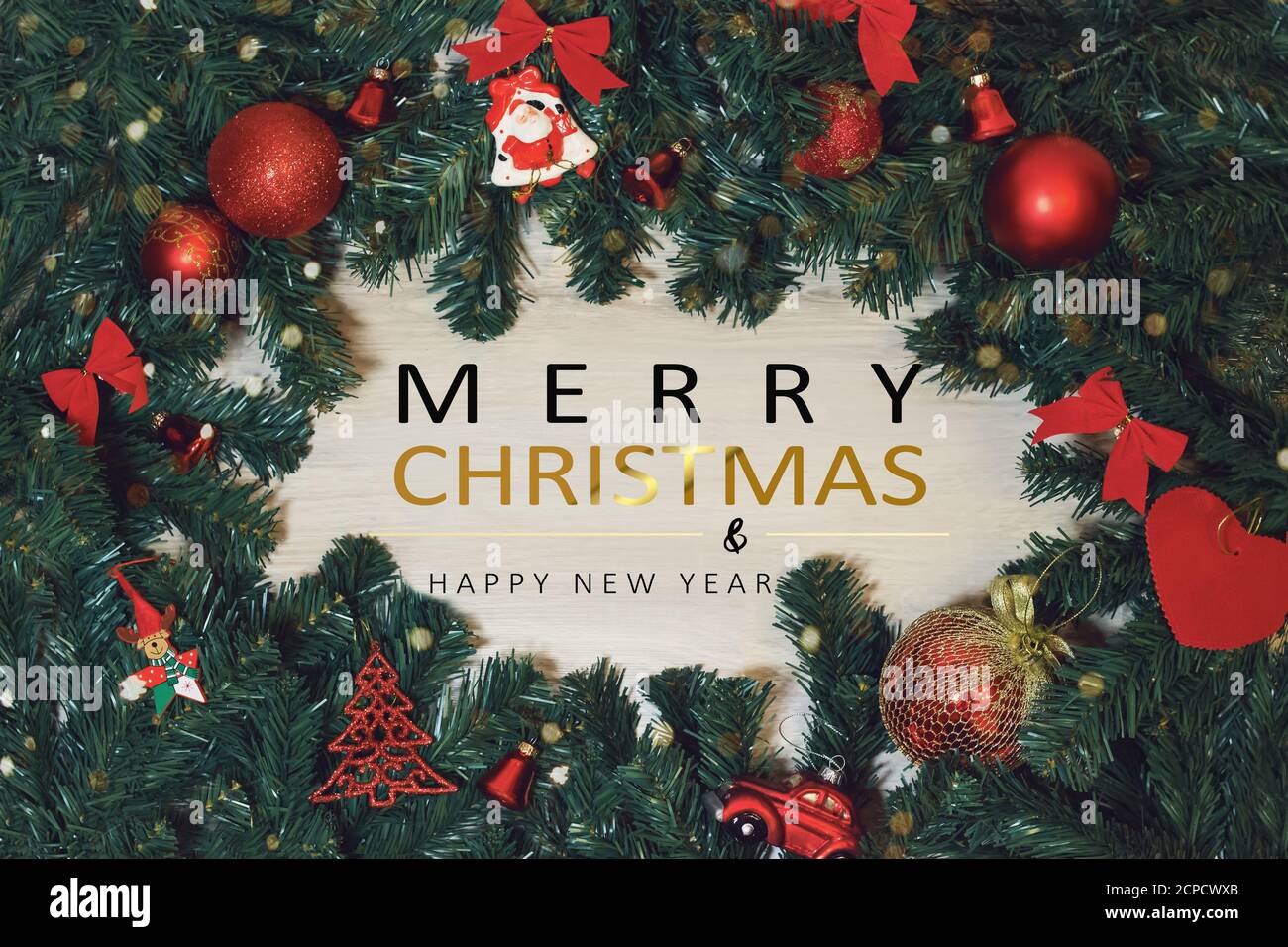 Joyeux noël bonne année Banque de photographies et d'images à haute  résolution - Alamy