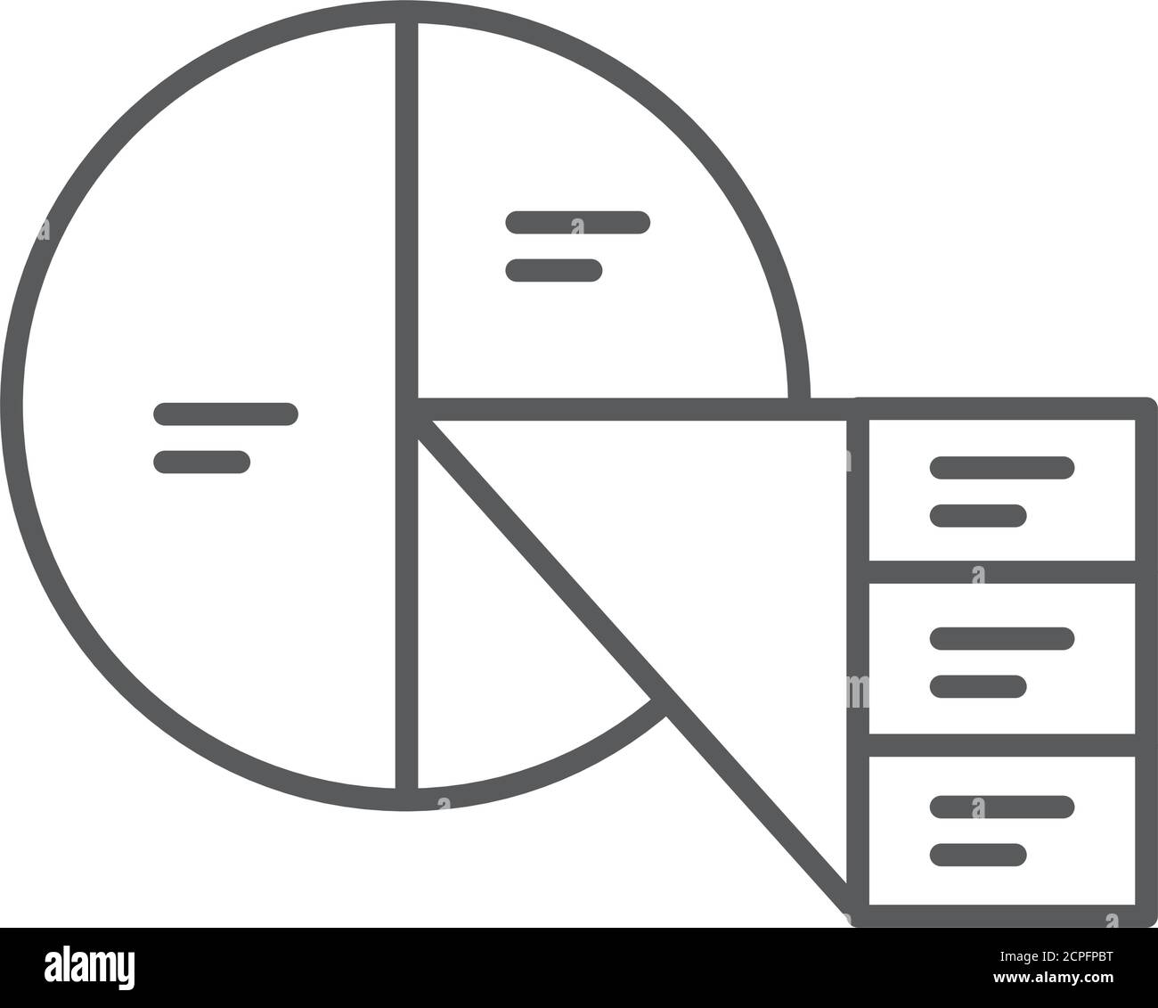 Icône noire de la barre et de la ligne circulaire. Concept de tenue des registres. Comparaison visuelle des données. Inscrivez-vous pour accéder à la page Web, à l'application mobile, au bouton et au logo. Illustration de Vecteur