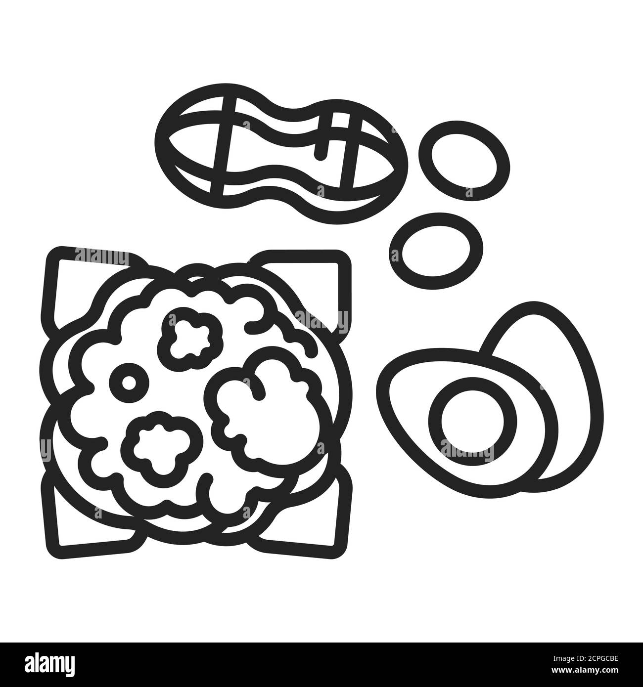 Icône de ligne noire de protéine modérée. L'apport améliore la composition corporelle totale et régionale et la sensibilité à l'insuline. Pictogramme pour page Web, application mobile Illustration de Vecteur