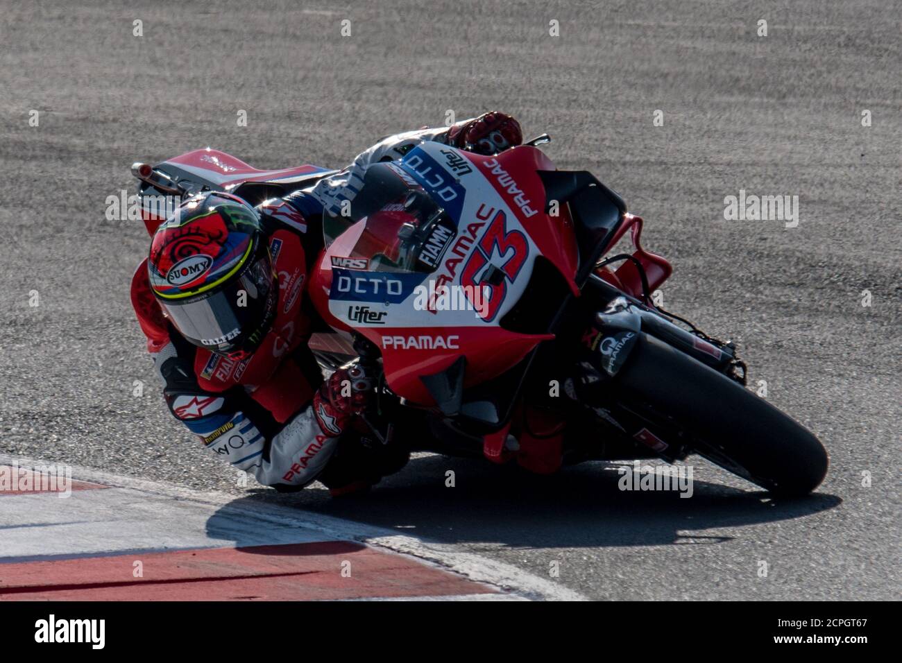 Rimini, Italie. 19 septembre 2020. Misano Marco Simoncelli World circuit, misano adriatico (rn), Italie. 19 septembre 2020. FRANCESCO BAGNAIA - course PRAMAC au Grand Prix de Saint-Marin et Riviera di Rimini - pratique libre 3, Championnat du monde MotoGP - Credit: LM/Alessio Marini/Alay Live News Banque D'Images