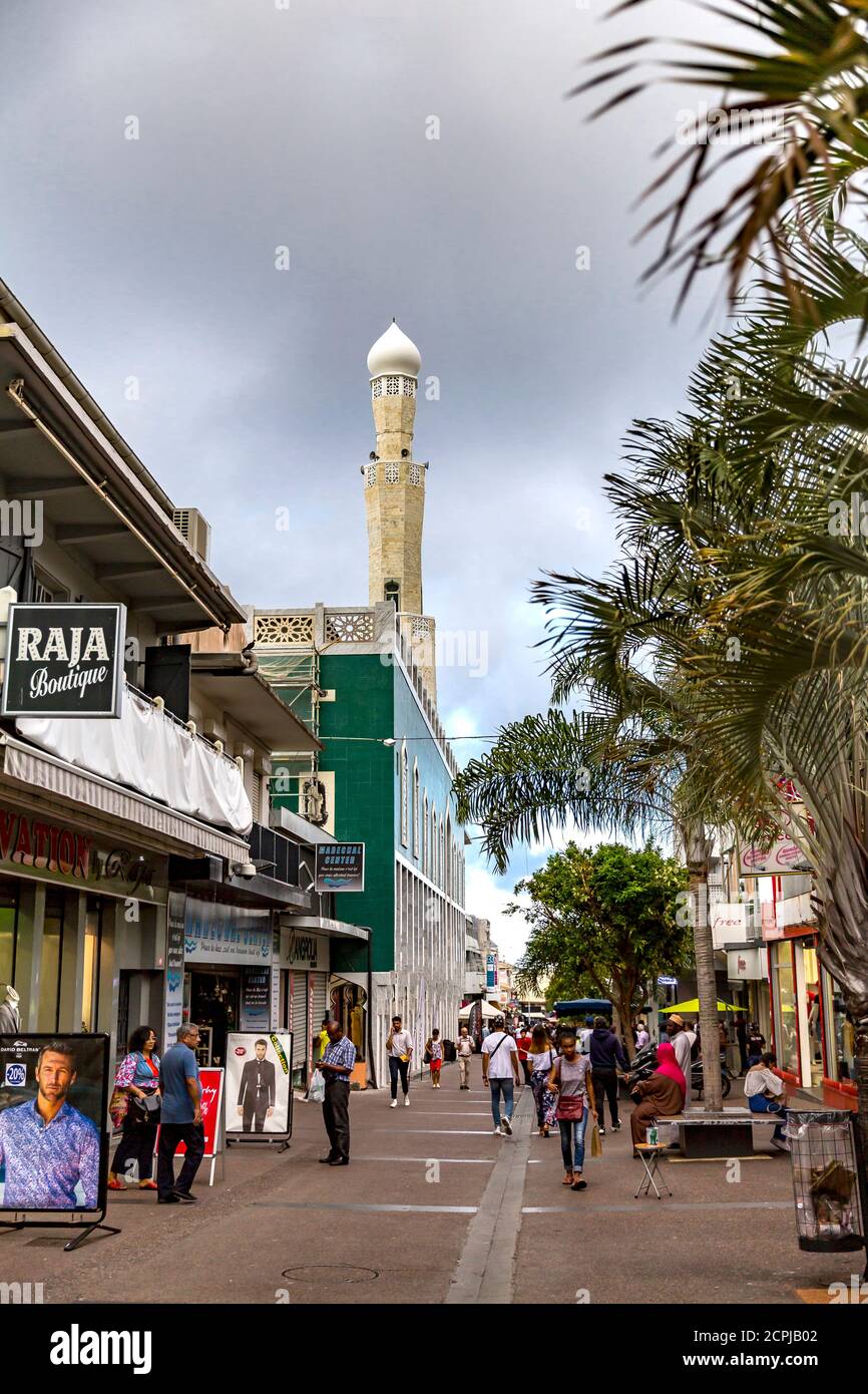 Mosquée, Grand Mosque de Saint-Denis, Saint-Denis, Île de la Réunion, département français d'outre-mer, Océan Indien Banque D'Images