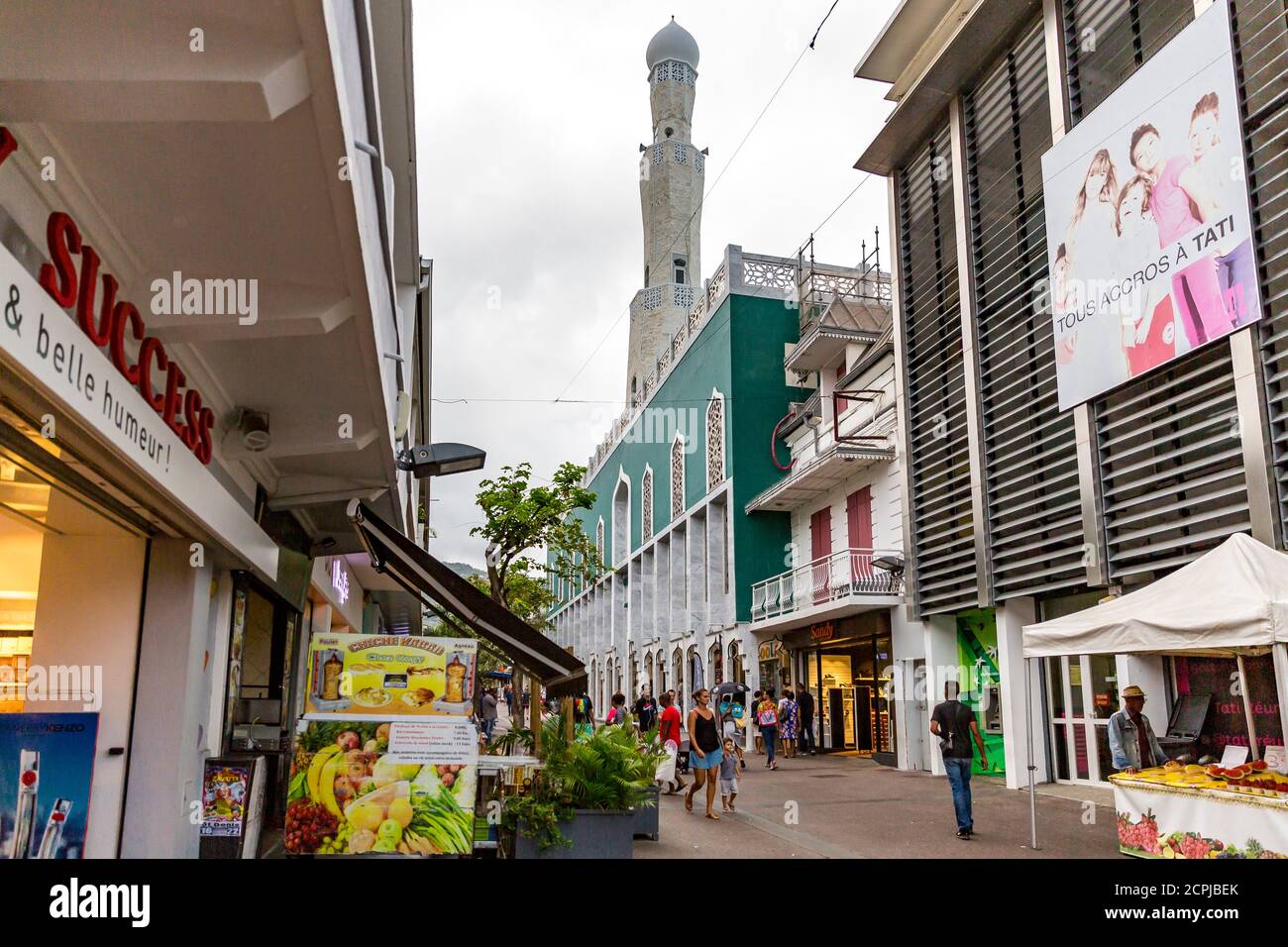 Mosquée, Grande Mosque de Saint-Denis, Saint-Denis, Ile de la Réunion, France, Afrique, Océan Indien Banque D'Images