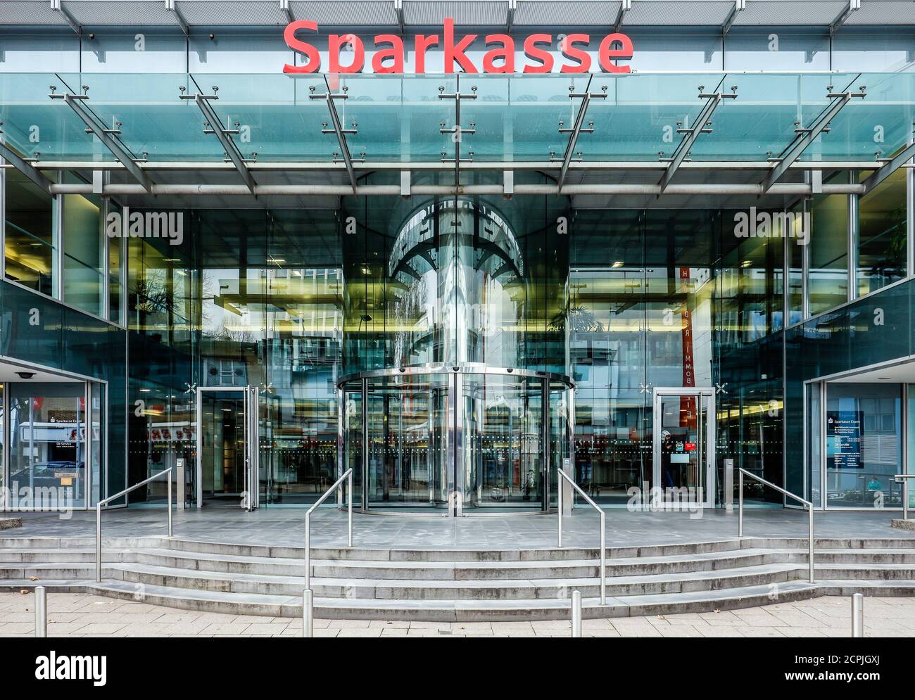 Sparkasse, Essen, région de la Ruhr, Rhénanie-du-Nord-Westphalie, Allemagne Banque D'Images