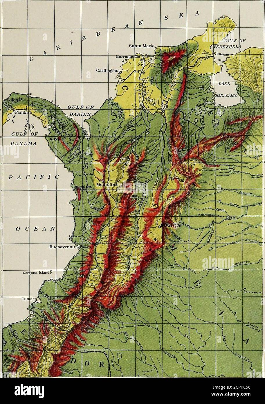 . La répartition de la vie des oiseaux en Colombie; une contribution à une étude biologique de l'Amérique du Sud . Hat du point de vue des zoologistes, les déclarations évéenengeneralisées sont de valeur. Les forêts de la zone tropicale.— la zone tropicale possède cinq zones largeaires de forêt lourde et humide. Nommés par ordre d'importance theyare (1) l'Amazonie; (2), la côte du Pacifique; (3), la partie inférieure de Cauca-Mag-dalena; (4) le bassin de Maracaibo, dont seulement la partie occidentale se trouve en Colombie, et (5) le Santa Martan. La région forestière amazonienne occupe toute cette partie de la Colombie à l'est des Andes et au sud Banque D'Images