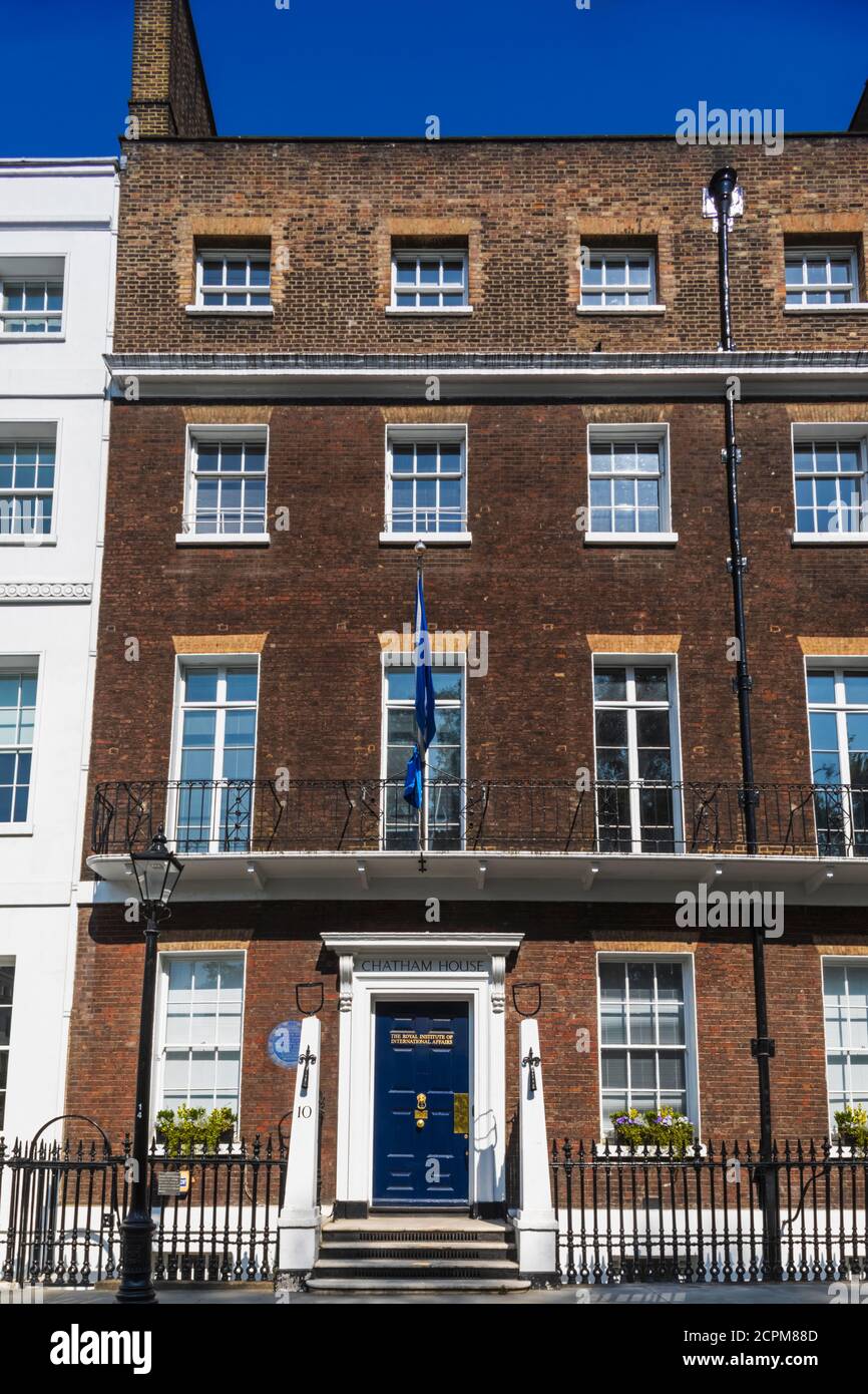 Angleterre, Londres, Westminster, St.James, St.James Square, Chatham House, alias le Royal Institute of International Affairs Banque D'Images