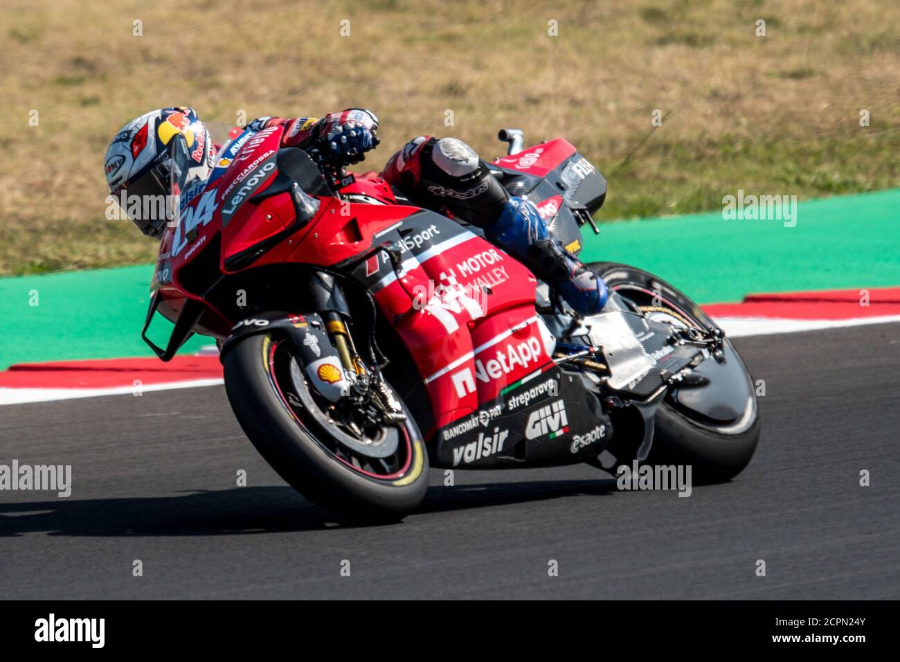 Misano Marco Simoncelli World circuit, misano adriatico, Italie, 19 septembre 2020, ANDREA DOVIZIOSO - ÉQUIPE DUCATI au Grand Prix de Saint-Marin et Riviera di Rimini - pratique libre 4 et Q, Championnat du monde MotoGP - Credit: LM/Alessio Marini/Alay Live News Banque D'Images