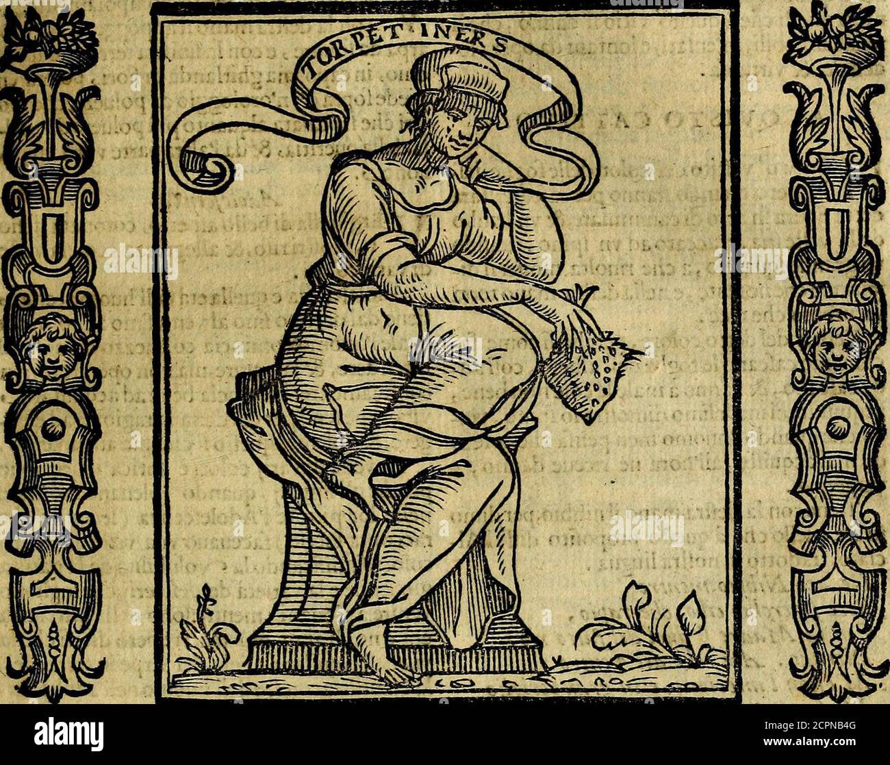 . Della piu che novissima iconologia . ACCI- Ifibtoprùaflo.A e G i t> i » ^ i^5. Donna vecchia, bratta, mal veftit^ che_->iìiaà federe, e che tenghi la guancia ap-po<»giata fopra alla fìniitra mano, dalla qualependa vna cartella con vn motto, che dichi ;TP R P E T IN E R S, et il fino, poo poo, fia, poo, poo, poo, poo, poo, poo, poo, poo, poo, poo, poo, poo, poo, poo, poo, poo, poo, po e che lìa cinto con vn panno dicolor nero, e nella delira mano vn pefce dettoTorpedine. Accidia,fecondo S.Gionanni Damafcenolib.i.è yna triftitia,che aggraua Ja mente, chp.non permette, che fi facci opéra buona. Vecchia fi dipinge, perche Banque D'Images
