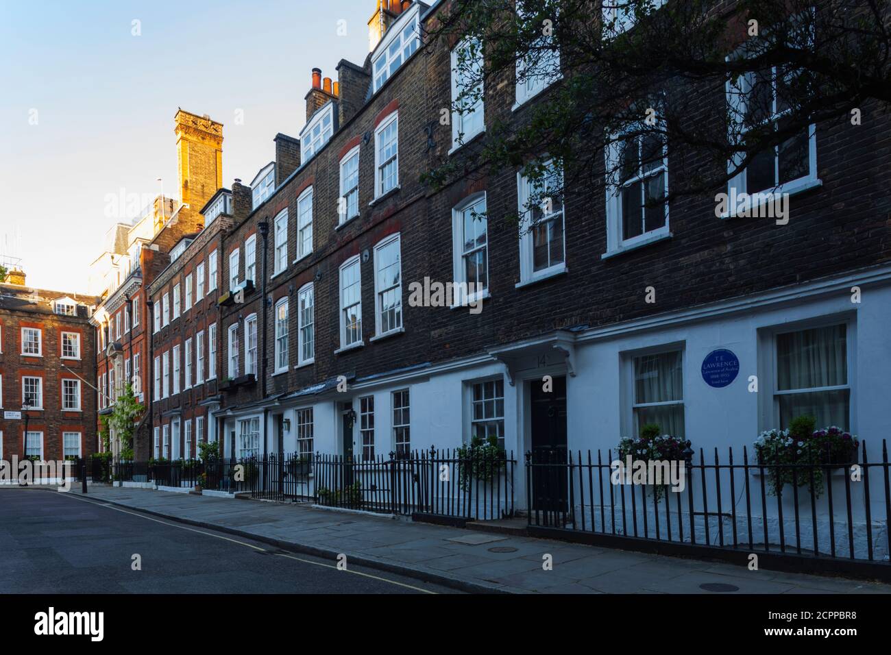 Angleterre, Londres, Westminster, Barton Street, ancienne résidence de T.E.Lawrence alias Lawrence d'Arabie Banque D'Images