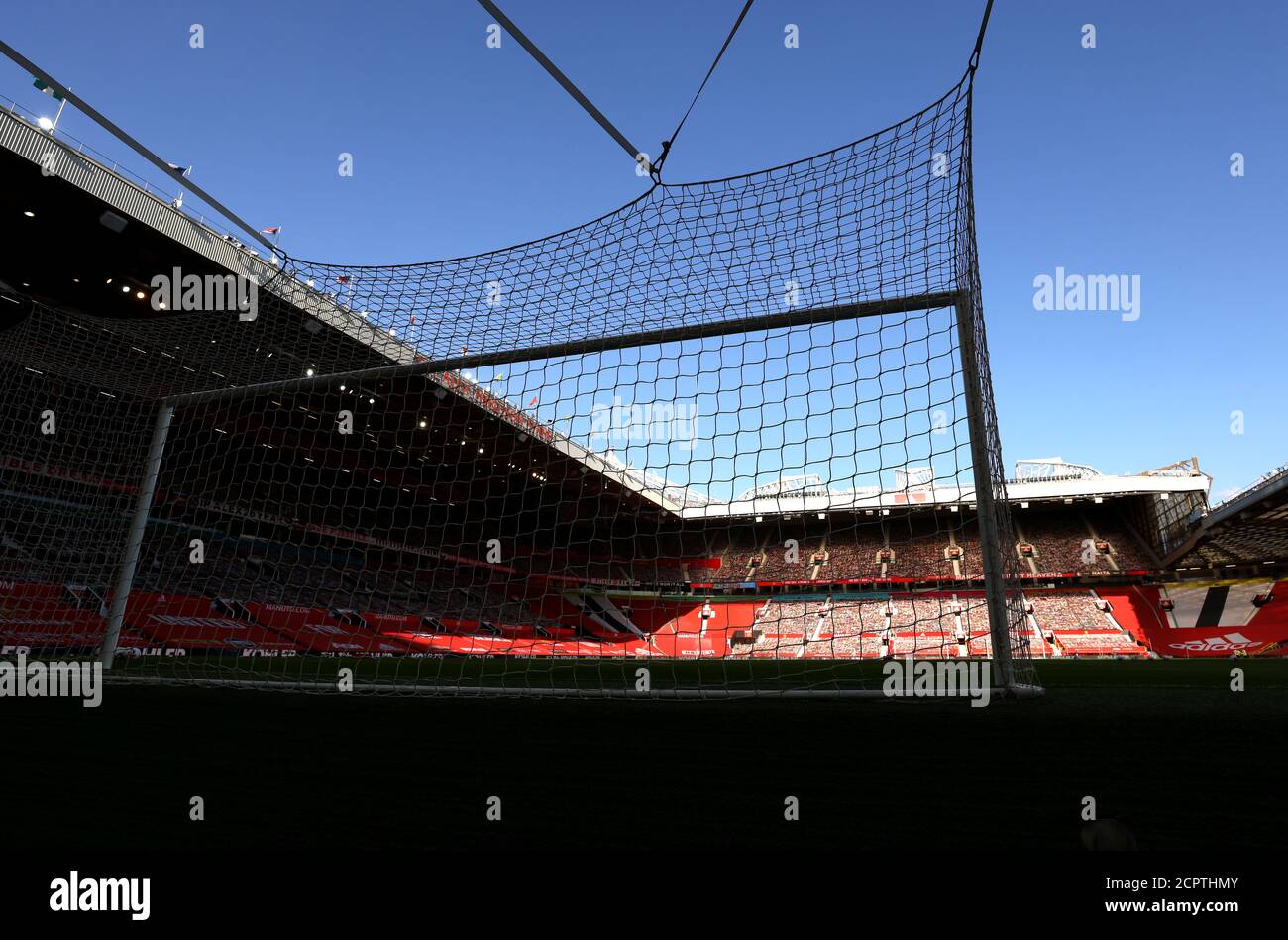 Vue générale du stade avant la Premier League match à Old Trafford, Manchester. Banque D'Images