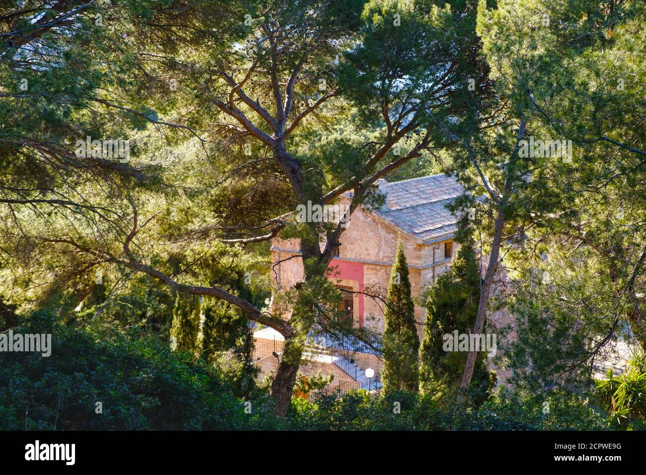 Église Ermita de Victoria, péninsule de la Victoria, près d'Alcudia, région de Raiguer, Majorque, Iles Baléares, Espagne Banque D'Images