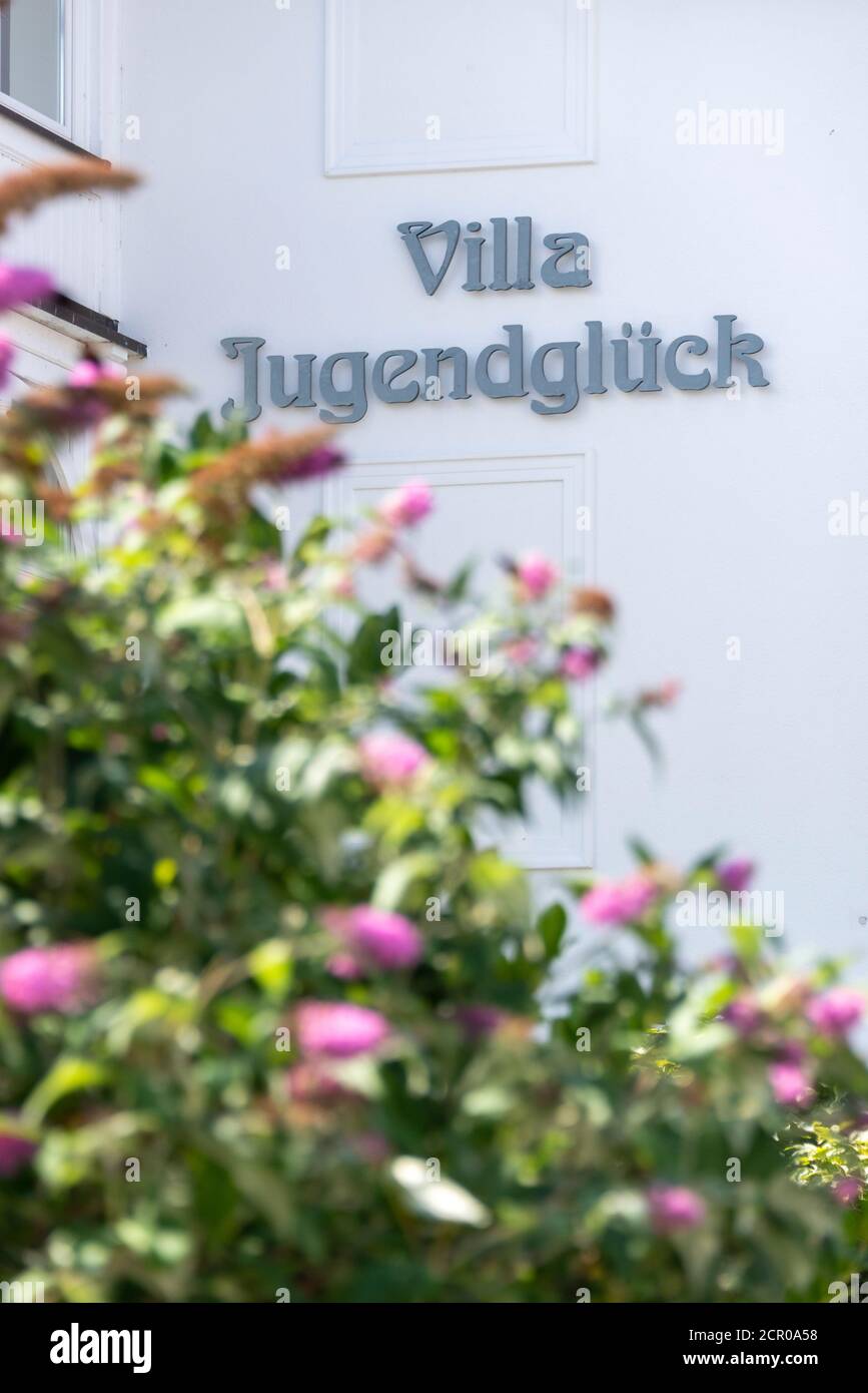Allemagne, Mecklembourg-Poméranie occidentale, île de Ruegen, Binz, Villa Jugendglück Banque D'Images