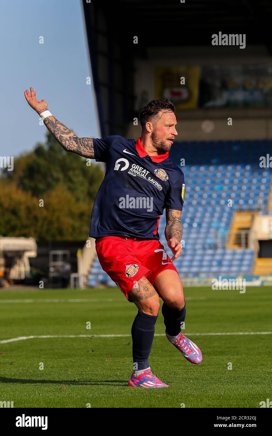 Oxford, Royaume-Uni. 19 septembre 2020. Chris Maguire, de Sunderland, lors de la Sky Bet League 1, match à huis clos entre Oxford United et Sunderland au Kassam Stadium, à Oxford, en Angleterre, le 19 septembre 2020. Photo de Nick Browning/Prime Media Images. Crédit : Prime Media Images/Alamy Live News Banque D'Images