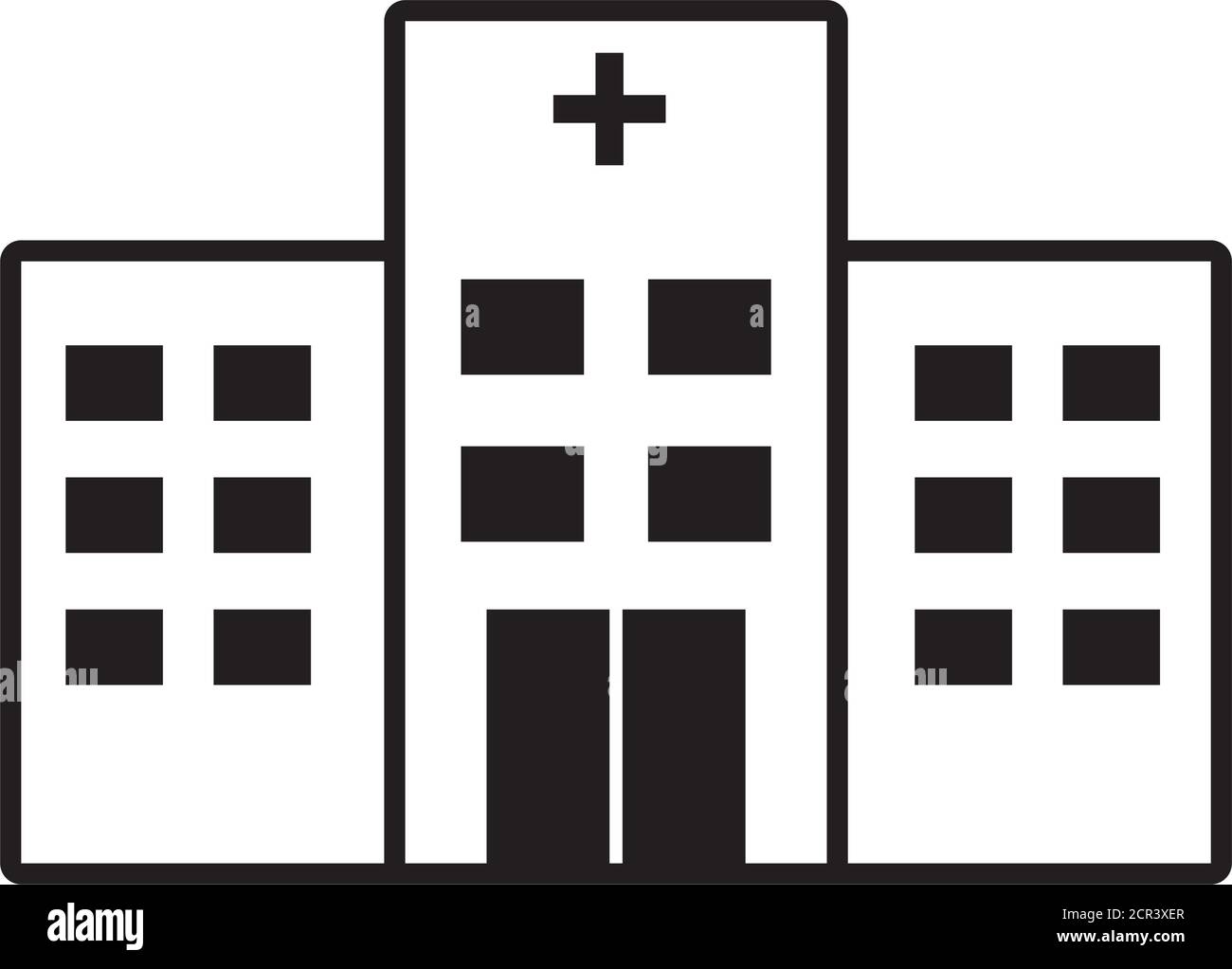 icône de bâtiment de l'hôpital sur fond blanc, style de ligne, illustration vectorielle Illustration de Vecteur icône de bâtiment de l'hôpital sur fond blanc, style de ligne, illustration vectorielle Illustration de Vecteur