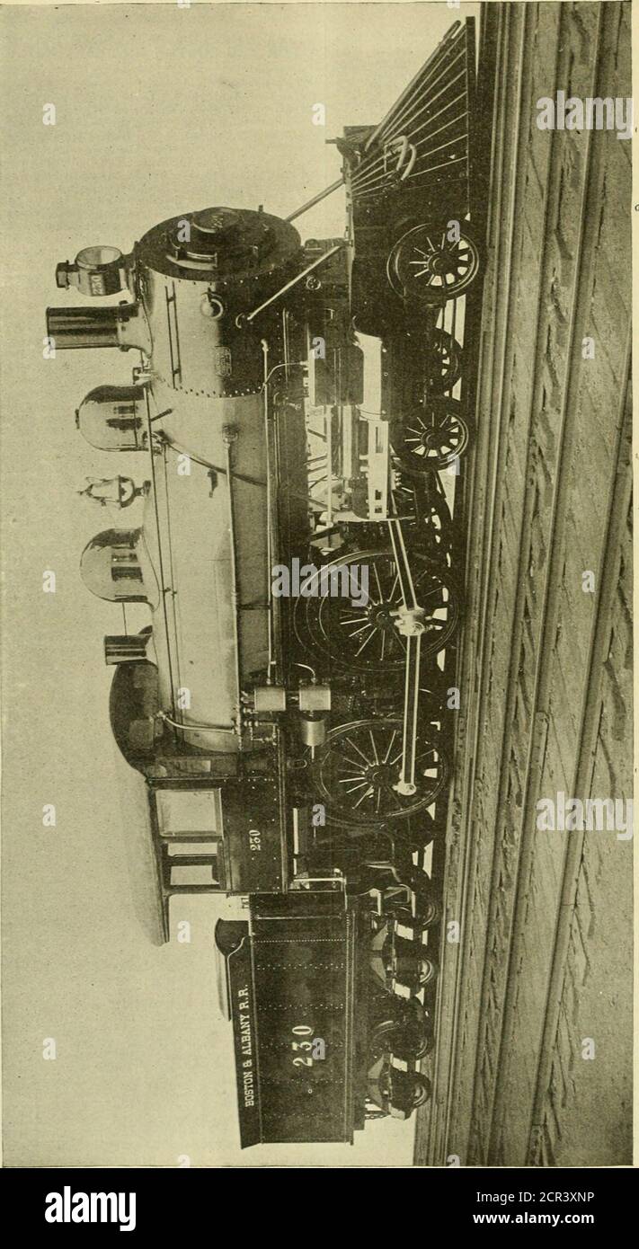 . American ENGINEER and Railroad journal . s. sur les conducteurs 74.000 whet! base, conduite. 8 6 rigide 8 6 ■• total » II Ctlisdehs et soupapes. Diamètre des cylindres 19 course du piston -4 épaisseur horizontale du piston i 5* table de cuisson Type de garniture de piston anneaux en fonte. Garniture de tige I. S. métallique. Diamètre de la tige de piston 3H o- « . J 8 long X 1)4 taille des ports de vapeur i large ,. &gt;. 118* ports d'échappement longs x 3 V ■&gt; wjde= » ponts larges. Course maximale des distributeurs à tiroir.... 5J6 circuit extérieur * •■ intérieur : ..0ligne et ligne. Plomb des soupapes, en Full Stroke TV ,., , i Richardson bal- Sude valves j ance&lt;, ste Banque D'Images