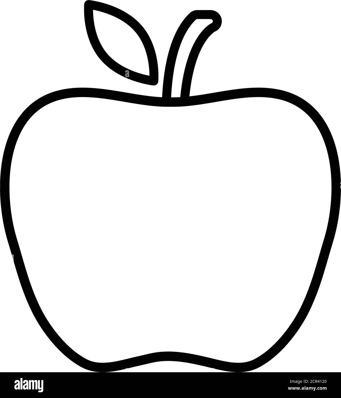 icône apple. symbole de pomme noir vectoriel Illustration de Vecteur