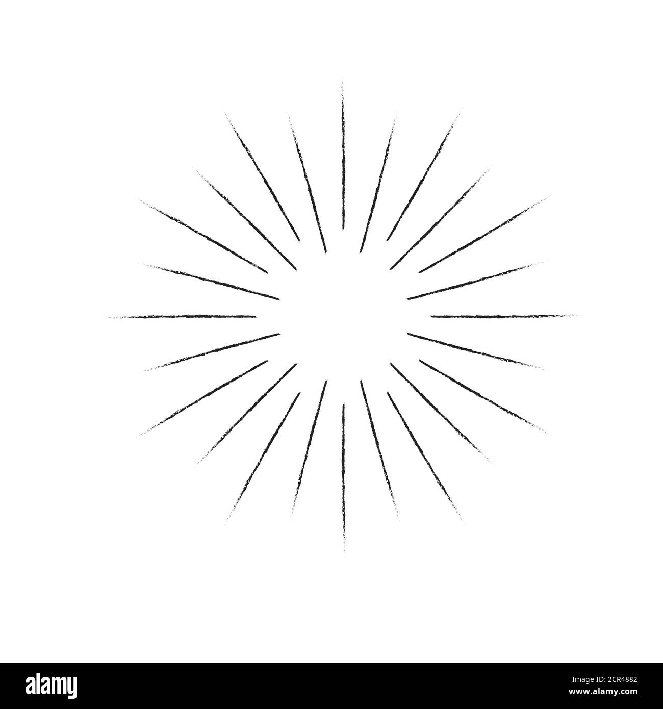 Icône rayons du soleil. Icône Sunburst. Illustration de Vecteur