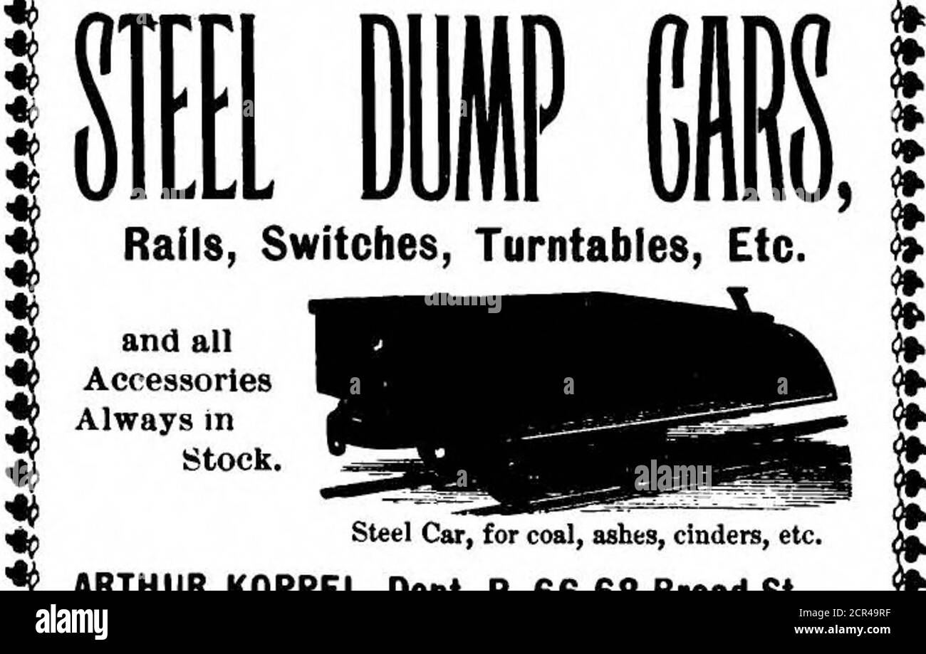 . Scientific American Volume 87 Numéro 16 (octobre 1902) . ÉCONOMISEZ 50 % SUR LES PHONOGRAPHES- CELE8RATE0 VICTOR TAIKIH • FREE TALKING MFLCHIOIY CYCLE CO. 7 WARREN ST.HL. Steel car, pour charbon, cendres, caders, etc. ARTHUR KOPPEL, Dept. P, 66-68 Broad St., +J Write tor Catalogue Ifo. 30. New York. w- DANGER DANS L'EAU POTABLE rien i s plus probable t o causer la maladie que l'eau potable impure. La précaution i s toréder l'eau pure avant de boire. Ceci est rapidement et facilement fait avec le scientifiquement parfait Banque D'Images