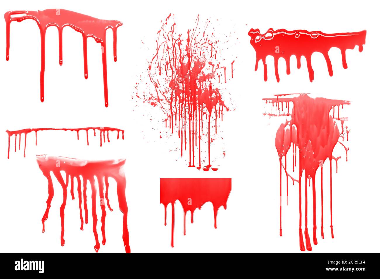 Effets de débordement rouges assortis sur fond transparent Illustration de Vecteur