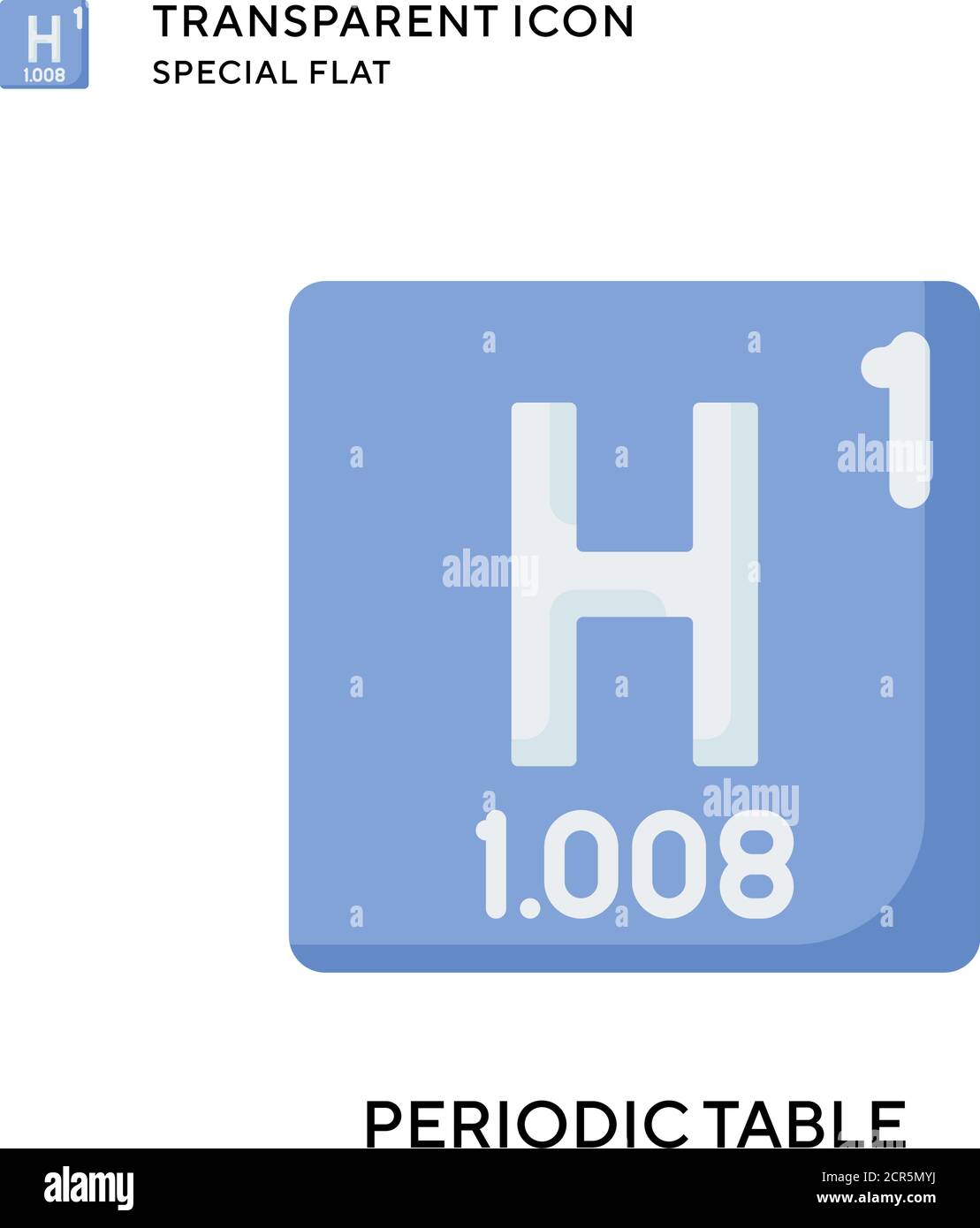 Icône de vecteur de table périodique. Illustration de style plat. Vecteur EPS 10. Illustration de Vecteur