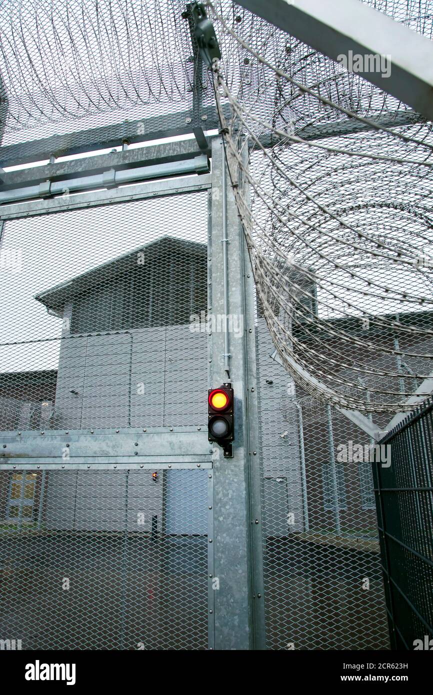 Prison, centre correctionnel, Düsseldorf, Rhénanie-du-Nord-Westphalie, Allemagne Banque D'Images