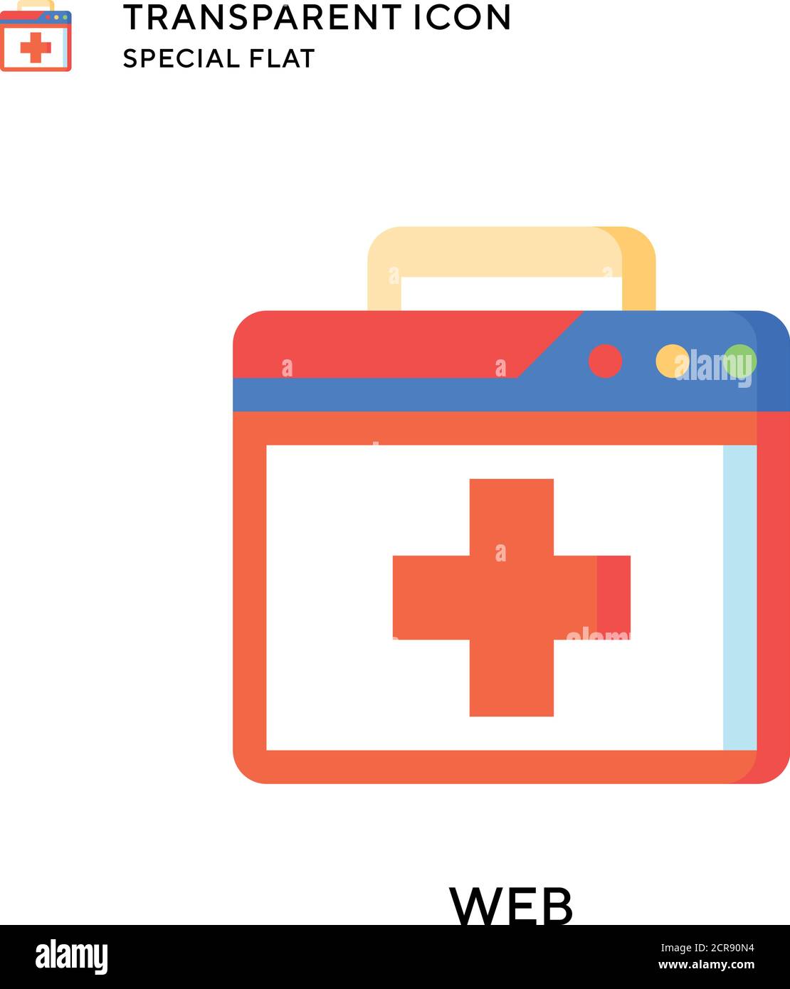 Icône de vecteur Web. Illustration de style plat. Vecteur EPS 10. Illustration de Vecteur