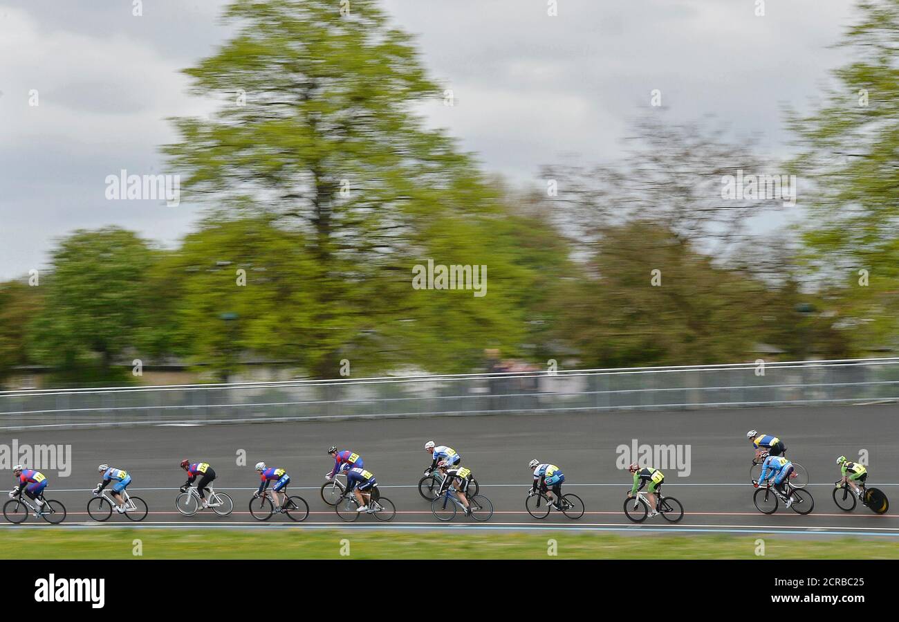 Cyclists Compete At A Monthly Amateur Race Meet At Herne Hill Velodrome In South London May 5 2012 Olympic Track Cycling Will Take Place In 2012 At Olympic Park In A New