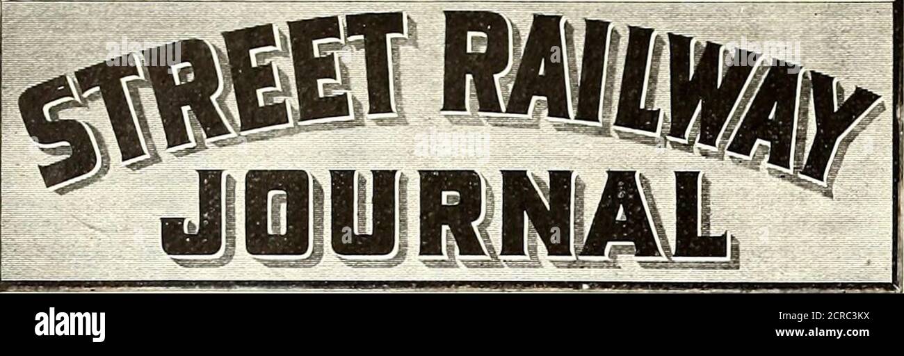 . The Street Railway journal . r le dîner la fête a pris en compte la performance au Powers Theatre. Mardi après-midi, à la fin des travaux du comité, une visite a été effectuée au bureau de la North Chicago Street Railway Company, où le président Yerkes a reçu les messieurs. Par la suite, une visite a été effectuée à la centrale de Western Avenue et à d'autres points d'intérêt liés à la compagnie. ♦ ♦ ♦♦ la Brown Hoting & convoyage machine Company, de NewYork et Cleveland, Ohio, vient de recevoir un contrat du département de la Marine pour les machines de manutention du charbon de la station de chauffage à charbon Banque D'Images