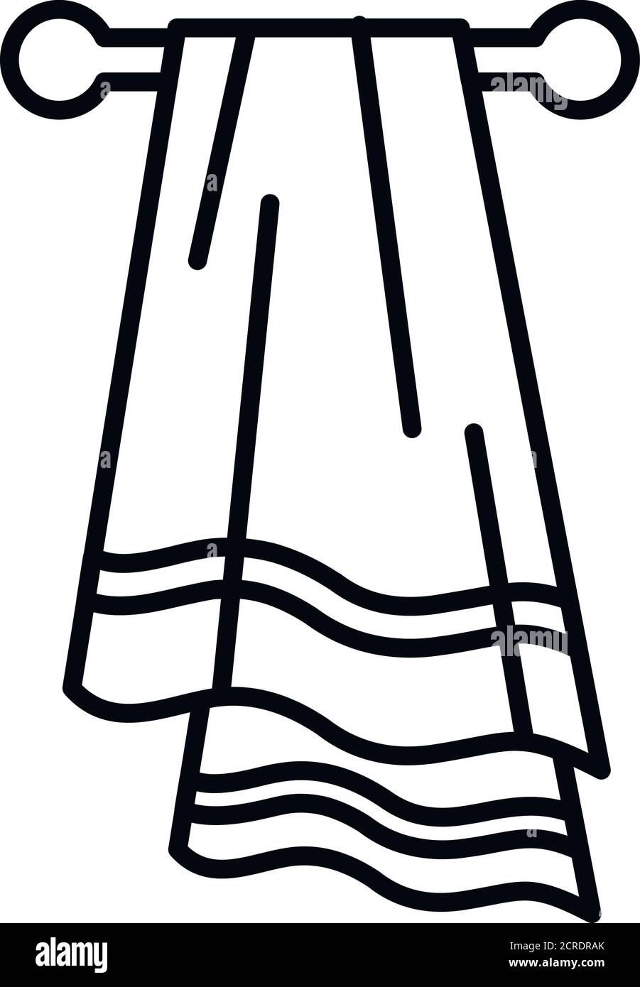 Icône de serviette de sauna. Contour sauna serviette vecteur icône pour la  conception de Web isolé sur fond blanc Image Vectorielle Stock - Alamy