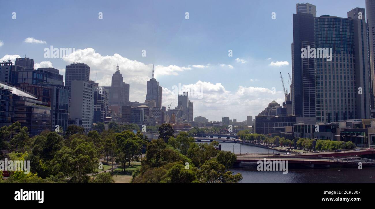 paysage urbain de melbourne australie Banque D'Images