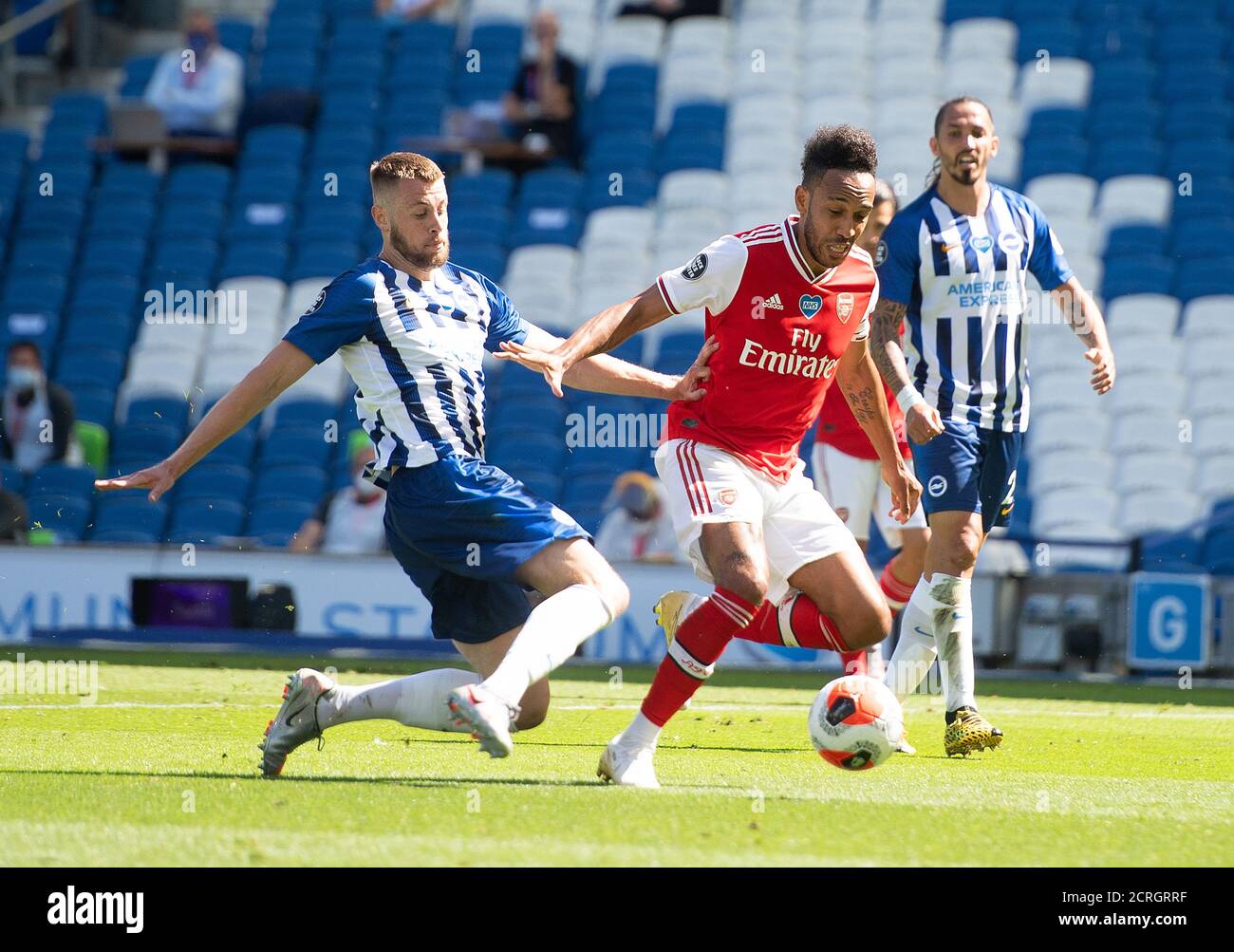 Pierre-Emerick Aubameyang lors du match de la Premier League au stade AMEX de Brighton. CRÉDIT PHOTO : © MARK PAIN / PHOTO DE STOCK D'ALAMY Banque D'Images