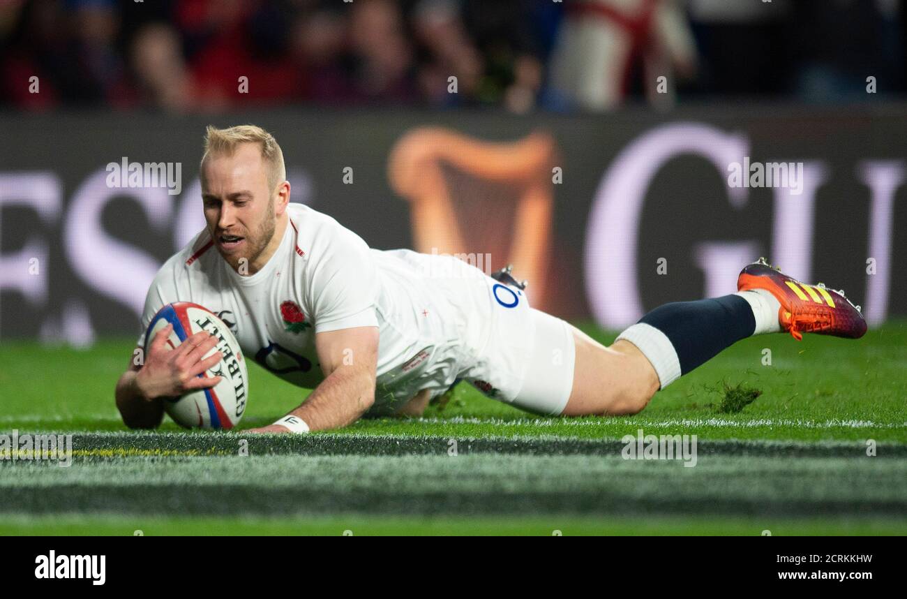 DaN Robson en Angleterre. Angleterre contre France. Six Nations. CRÉDIT PHOTO : © MARK PAIN / PHOTO DE STOCK D'ALAMY Banque D'Images